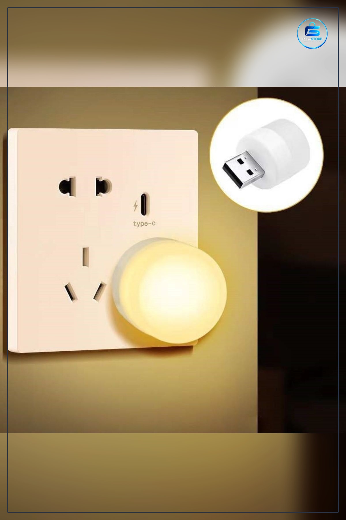 Mini USB Okuma Işığı Led Göz Korumalı Gece Lambası 1W Yuvarlak 37mm 24mm Kolay Kullanılabilir
