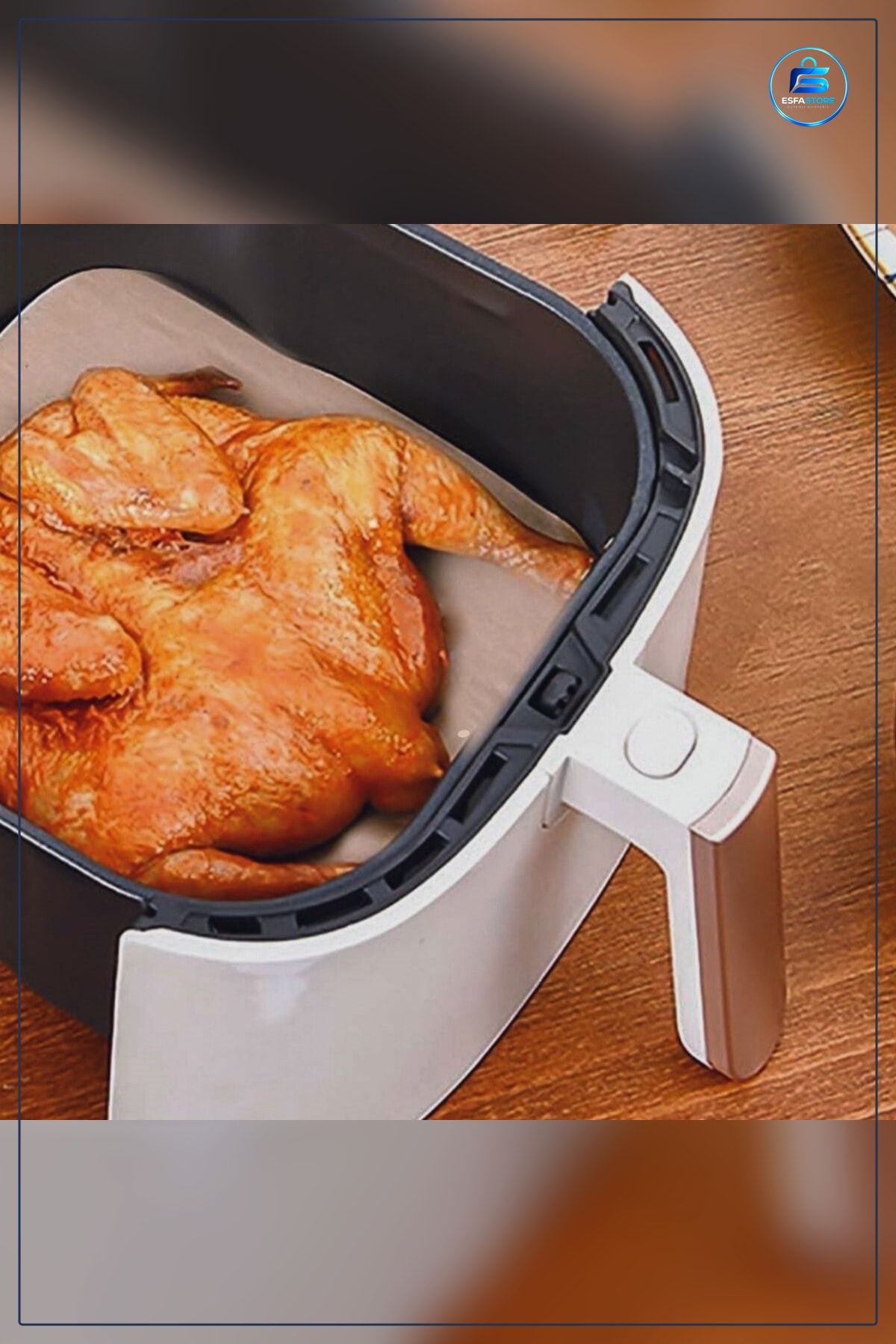 Air Fryer Pişirme Kağıdı 50 Adet Tek Kullanımlık Yağ Su Geçirmez Yapışmaz Deliksiz Düz Kare