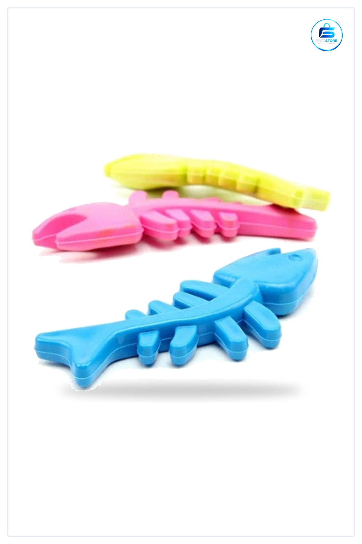 Balık Kemiği Şekilli Plastik Kedi Oyuncağı Esnek Yapılı Yıkanabilir Eğlenceli Kullanışlı Hediyelik