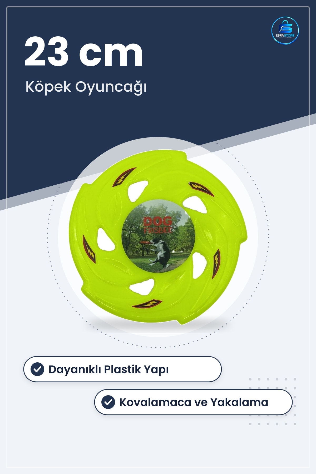 Köpek Frizbi Oyuncağı Eğitici Eğlenceli Yuvarlak Hafif Dayanıklı Plastik Kullanışlı Hediyelik