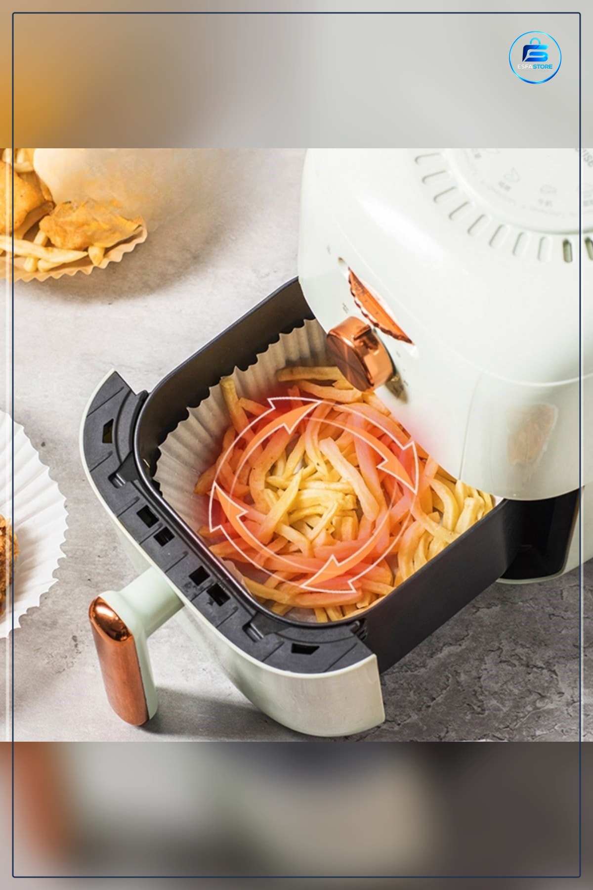 Air Fryer Pişirme Kağıdı Tek Kullanımlık Yağ Geçirmez Yapışmaz Yuvarlak Hava Fritöz Altlığı Pratik