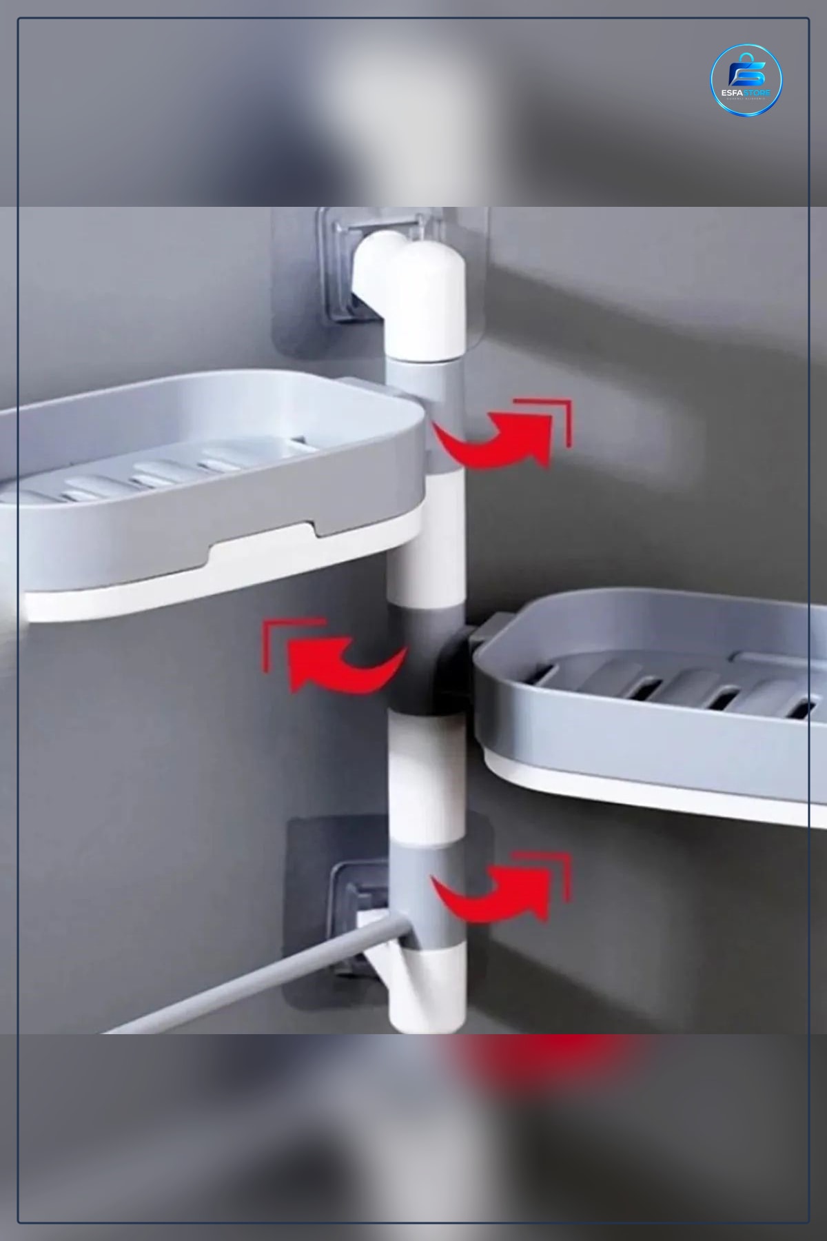Çoklu Sabun Tutucu Fonksiyonel Banyo Sabunluk Yapışkanlı Duvar Kullanışlı Dayanıklı Pratik