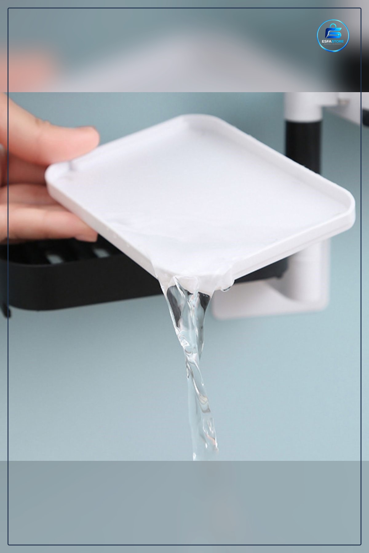 Çoklu Sabun Tutucu Fonksiyonel Banyo Sabunluk Yapışkanlı Duvar Kullanışlı Dayanıklı Pratik