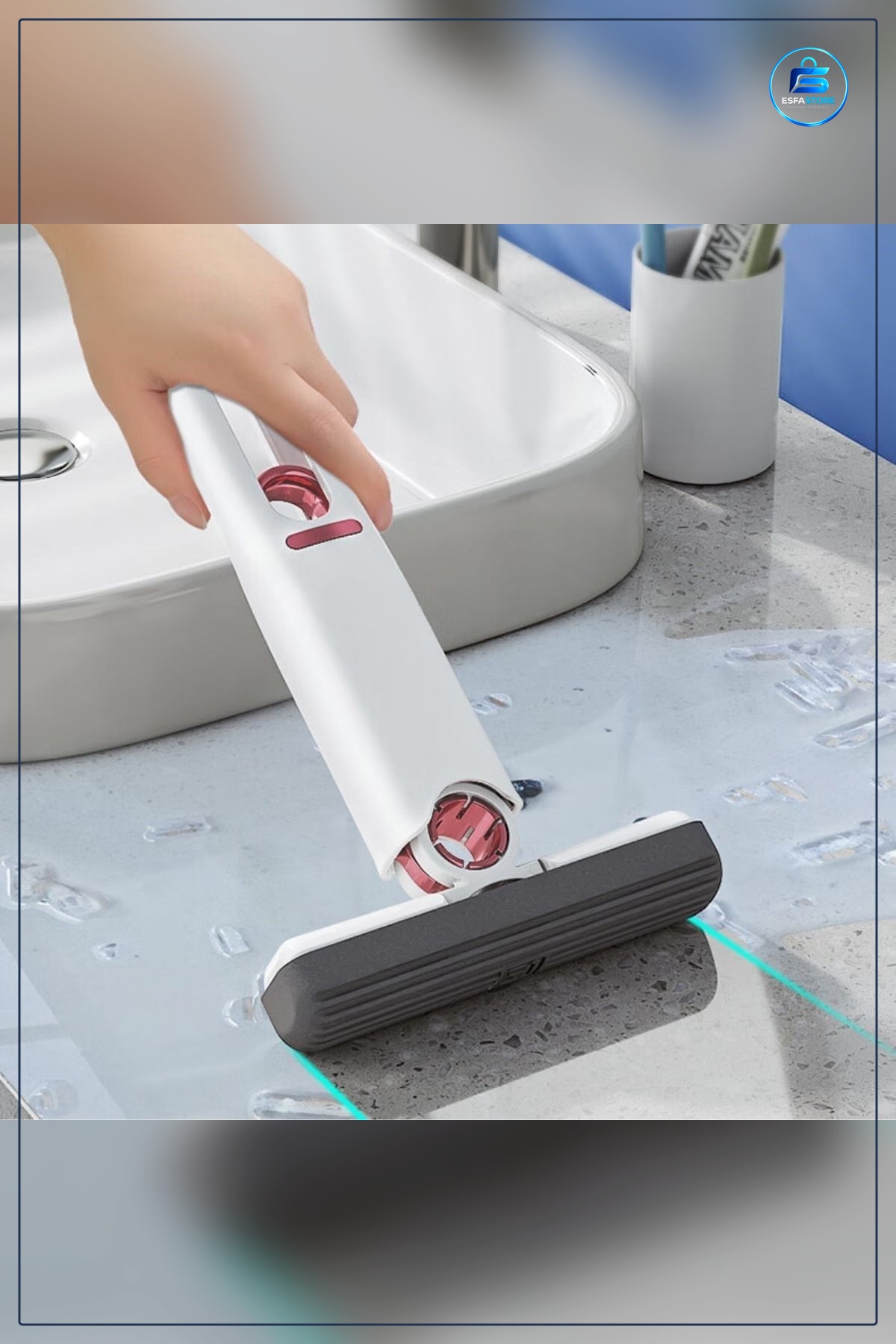 Cam Fayans Mini Temizlik Mopu Fırçası Çok Amaçlı Dar Köşe Temizleme Pratik Dayanıklı Ev Kullanımı