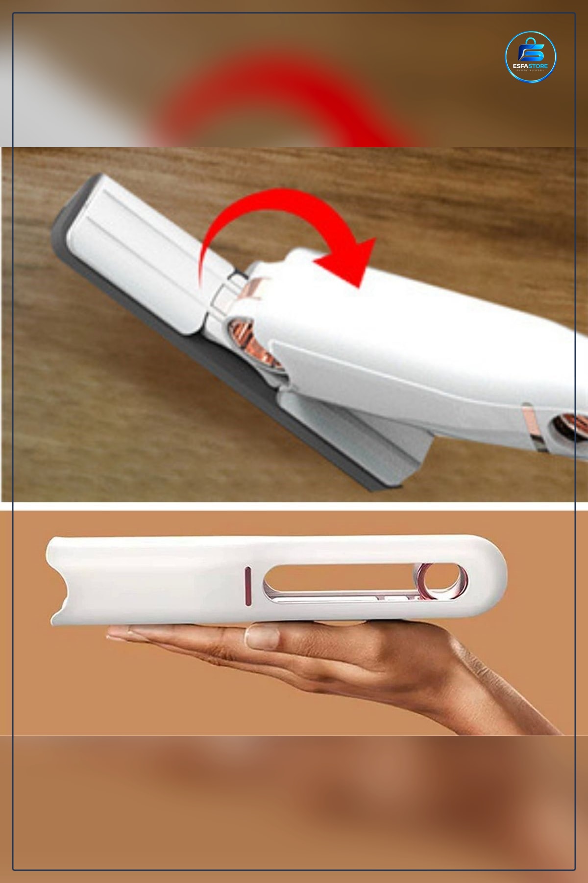 Cam Fayans Mini Temizlik Mopu Fırçası Çok Amaçlı Dar Köşe Temizleme Pratik Dayanıklı Ev Kullanımı