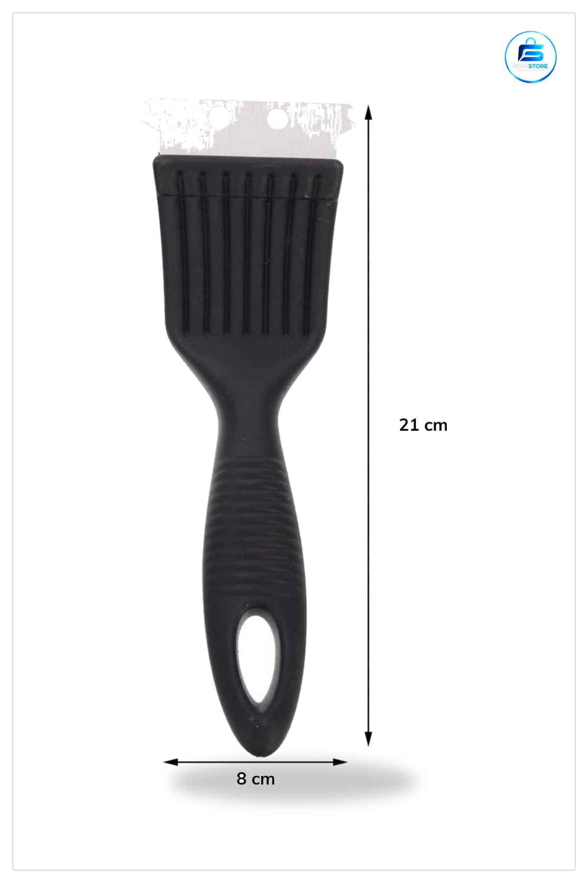 Kazıyıcılı Mangal Fırçası Paslanmaz Çelik Kıllı Izgara Temizleyici Ergonomik Saplı Bakım Aracı