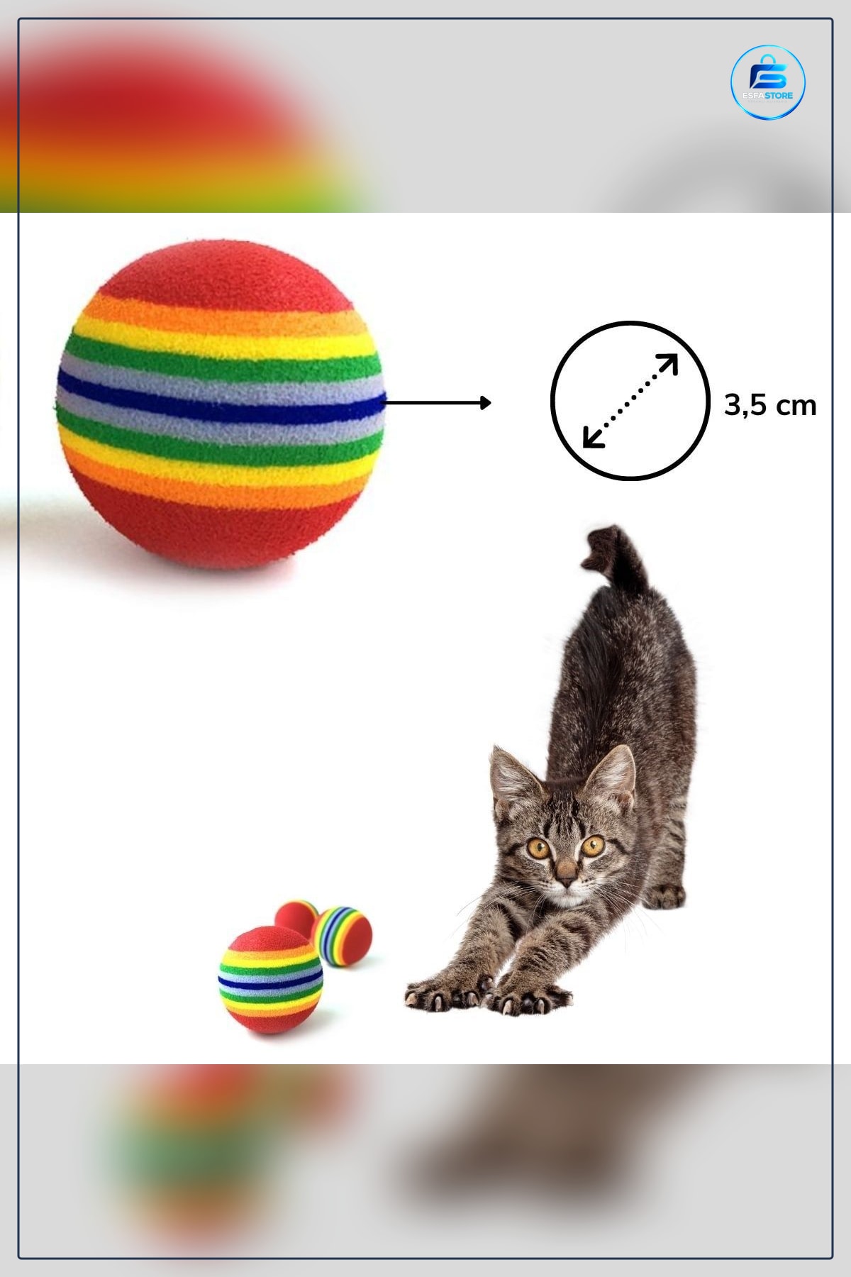 Kedi Oyun Topu Çiğneme Oyuncağı Yumuşak Yüzeyli Dayanıklı Evcil Hayvan Eğlenceli Pratik Hediyelik
