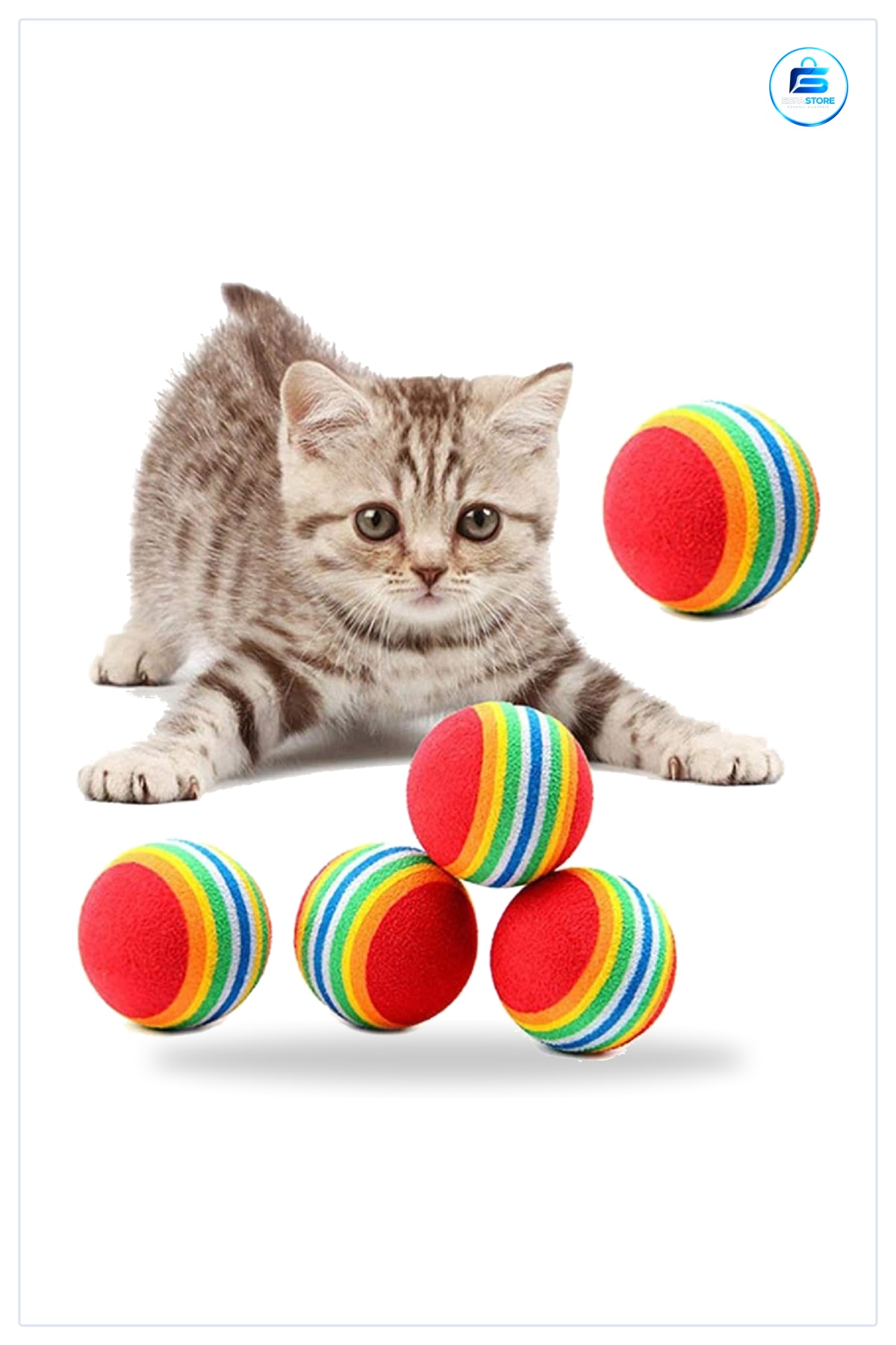 Kedi Oyun Topu Çiğneme Oyuncağı Yumuşak Yüzeyli Dayanıklı Evcil Hayvan Eğlenceli Pratik Hediyelik