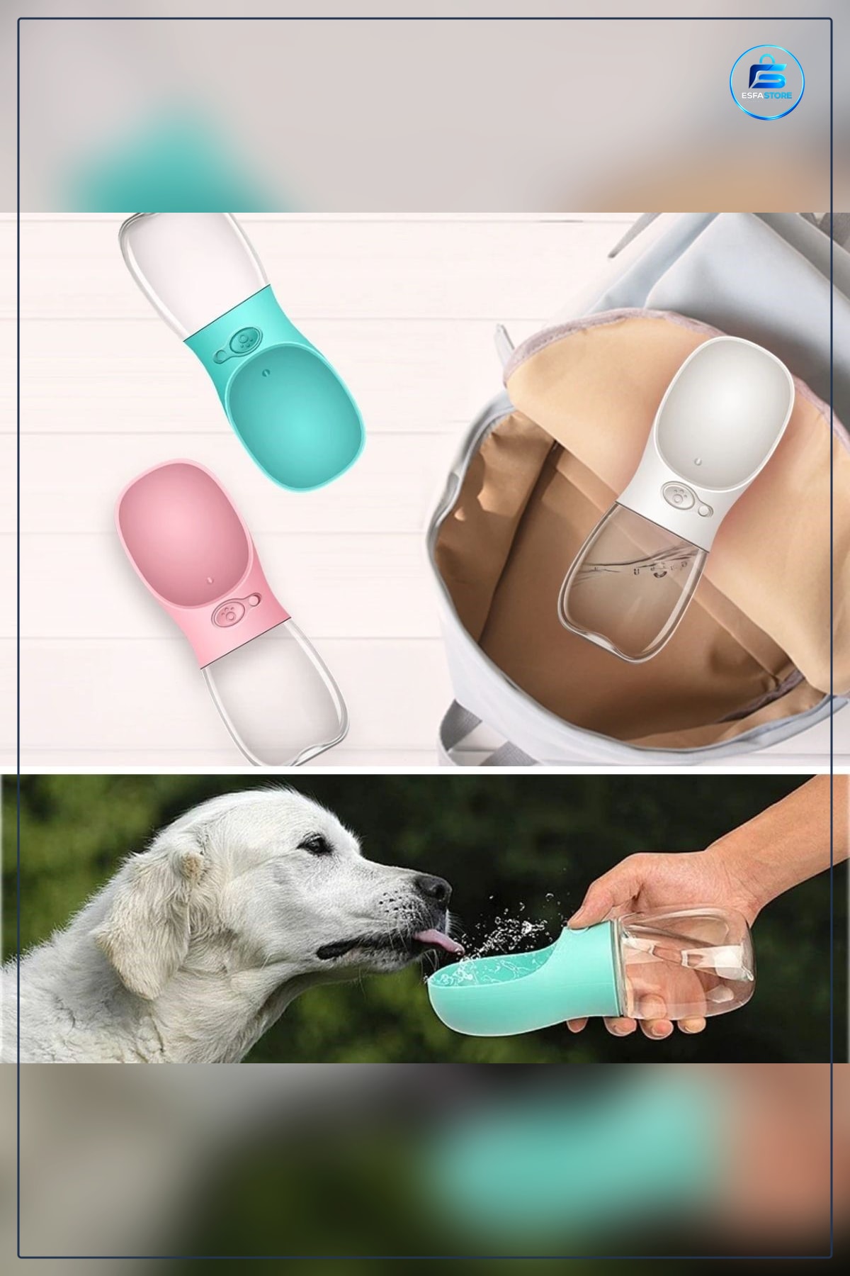Evcil Hayvan Suluğu Taşınabilir Seyahat Kabı Kilitlenebilen Su Sızdırmaz Kap Köpek Yürüyüş Pratik