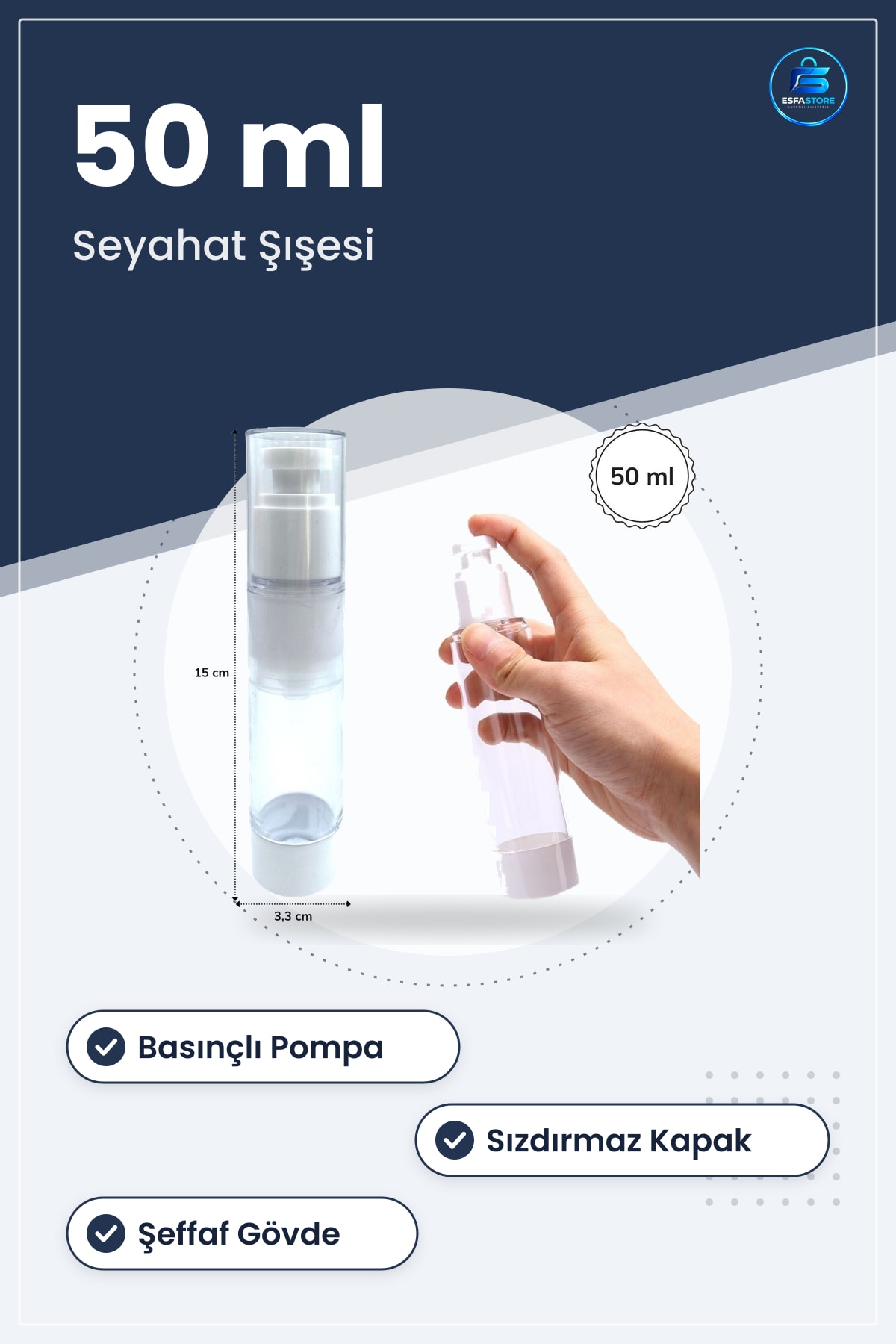 Seyahat Şışesi Basınçlı Doldurulabilir Taşınabilir Sızırmaz Plastik Parfüm Kozmetik Dayanıklı