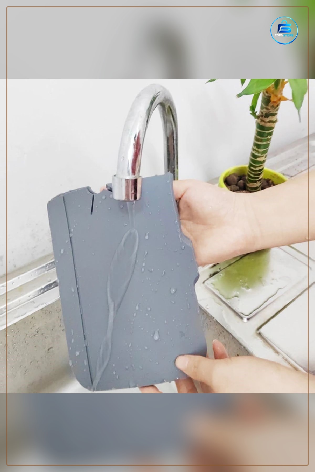 Musluk Sıçrama Koruma Matı Silikon Esnek Lavabo Tezgahı Damlama Tutucu Raf Mutfak 37x14 cm