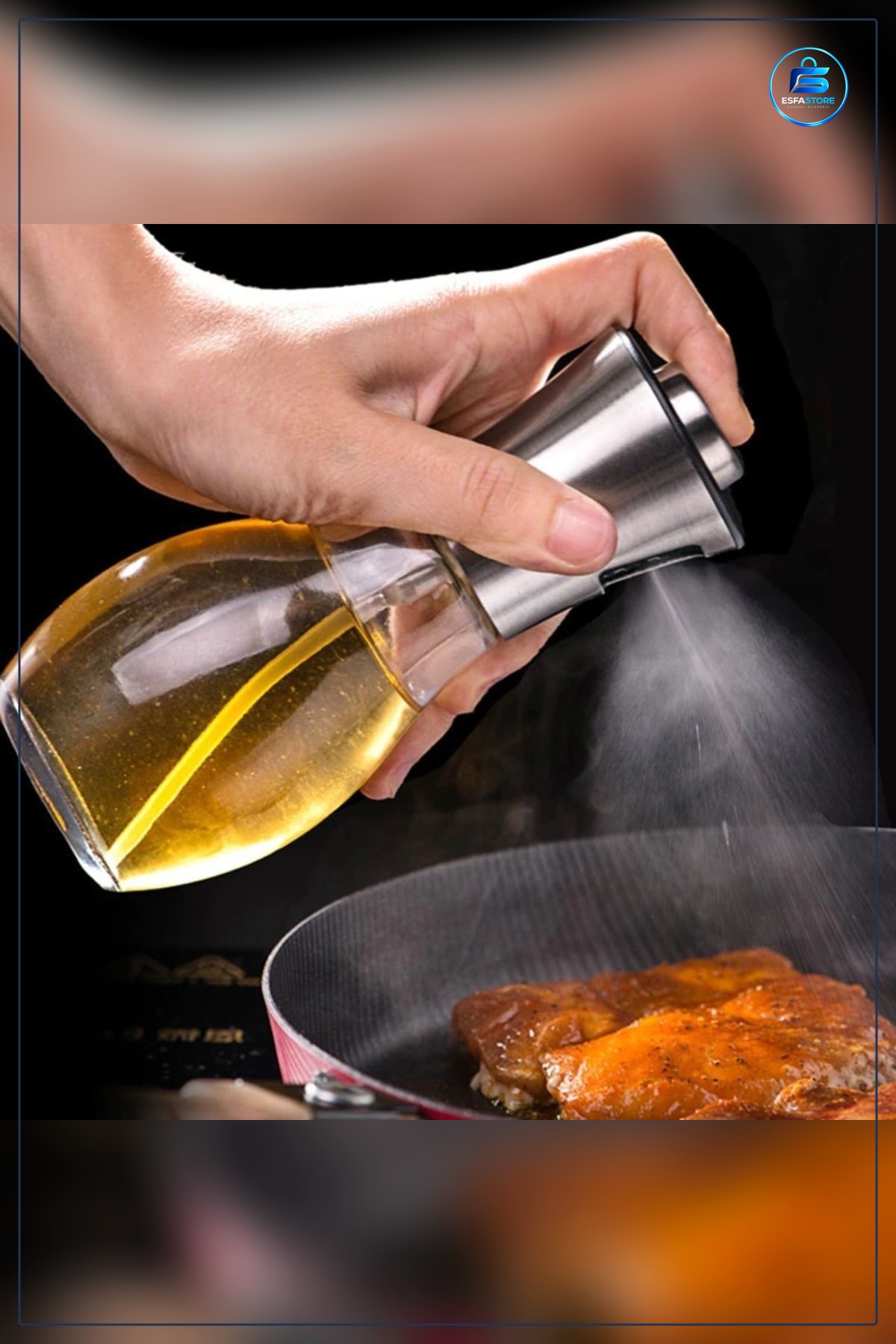 Spreyli Cam Yağdanlık Sızınmaz Sos Püskürücü Dağıtıcı Sprey Şışe 200 ml Limon Sirke