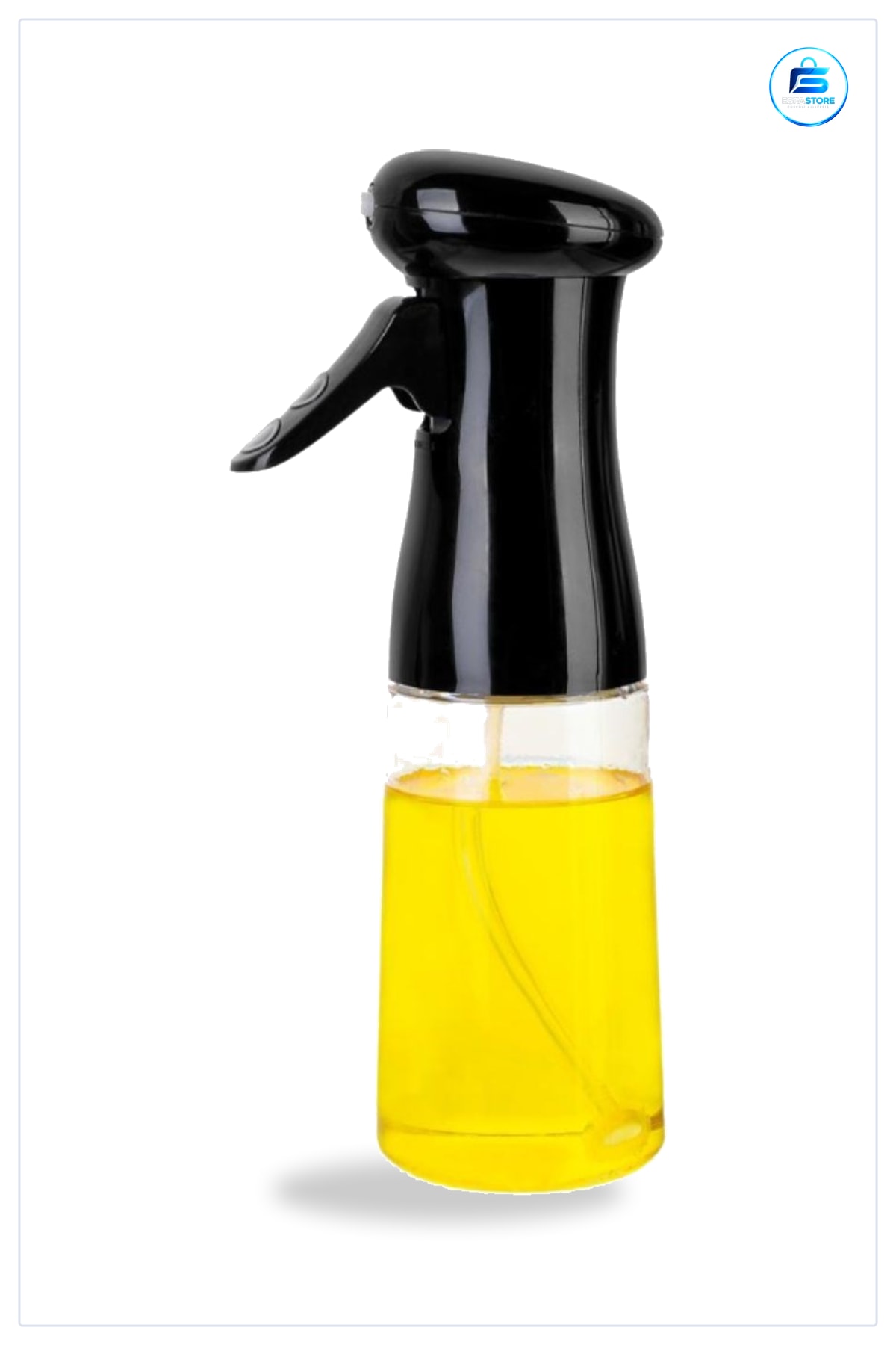 Yağ Spreyi Siyah Cam Şişe Püskürtmeli Dağıtıcı Yağdanlık Sirke Sosluk Limonluk 200 ml Mutfak Şişesi