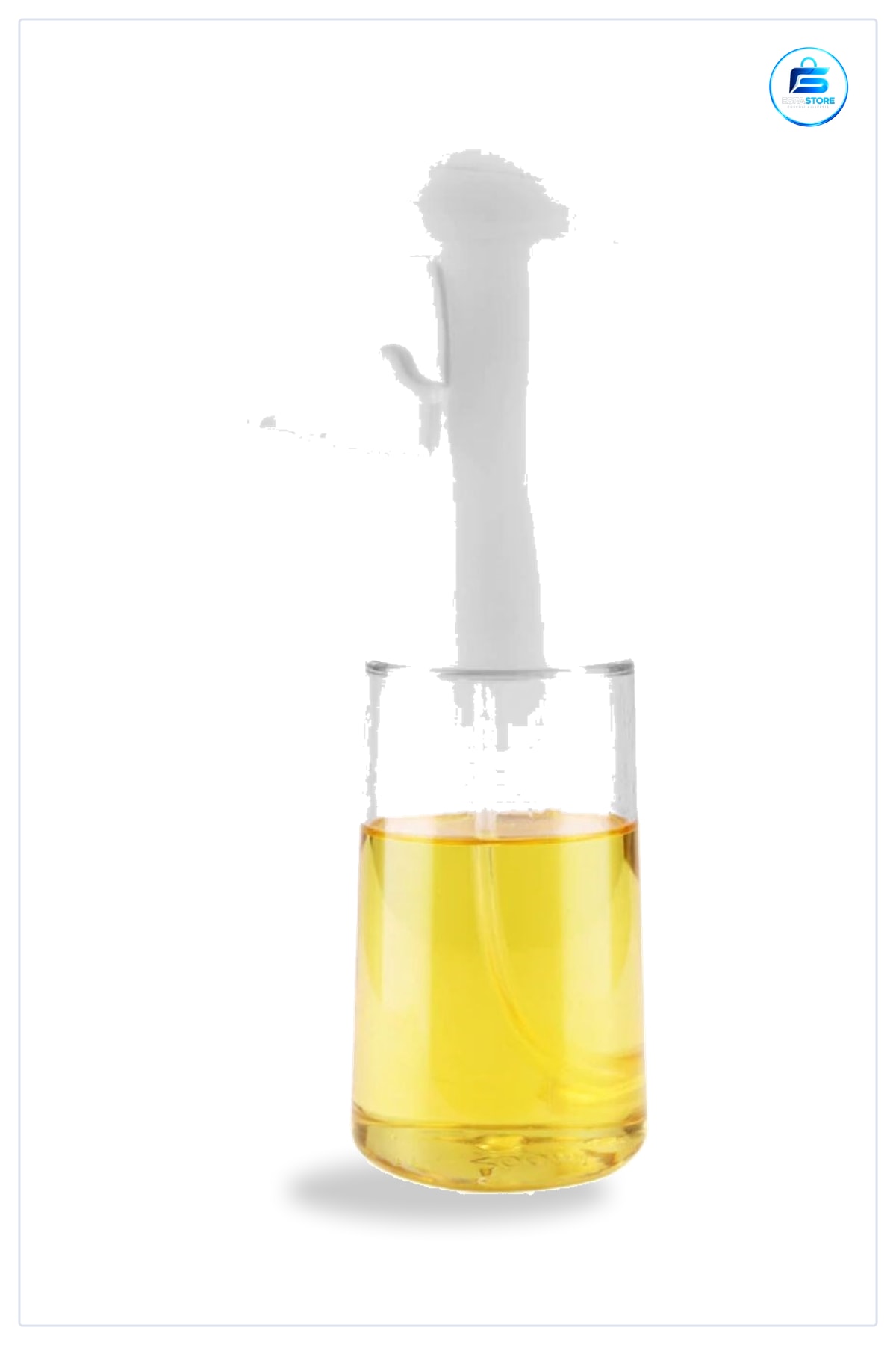 Yağ Spreyi Beyaz Cam Şişe Püskürtmeli Dağıtıcı Yağdanlık Sirke Sosluk Limonluk 200 ml Mutfak Şişesi