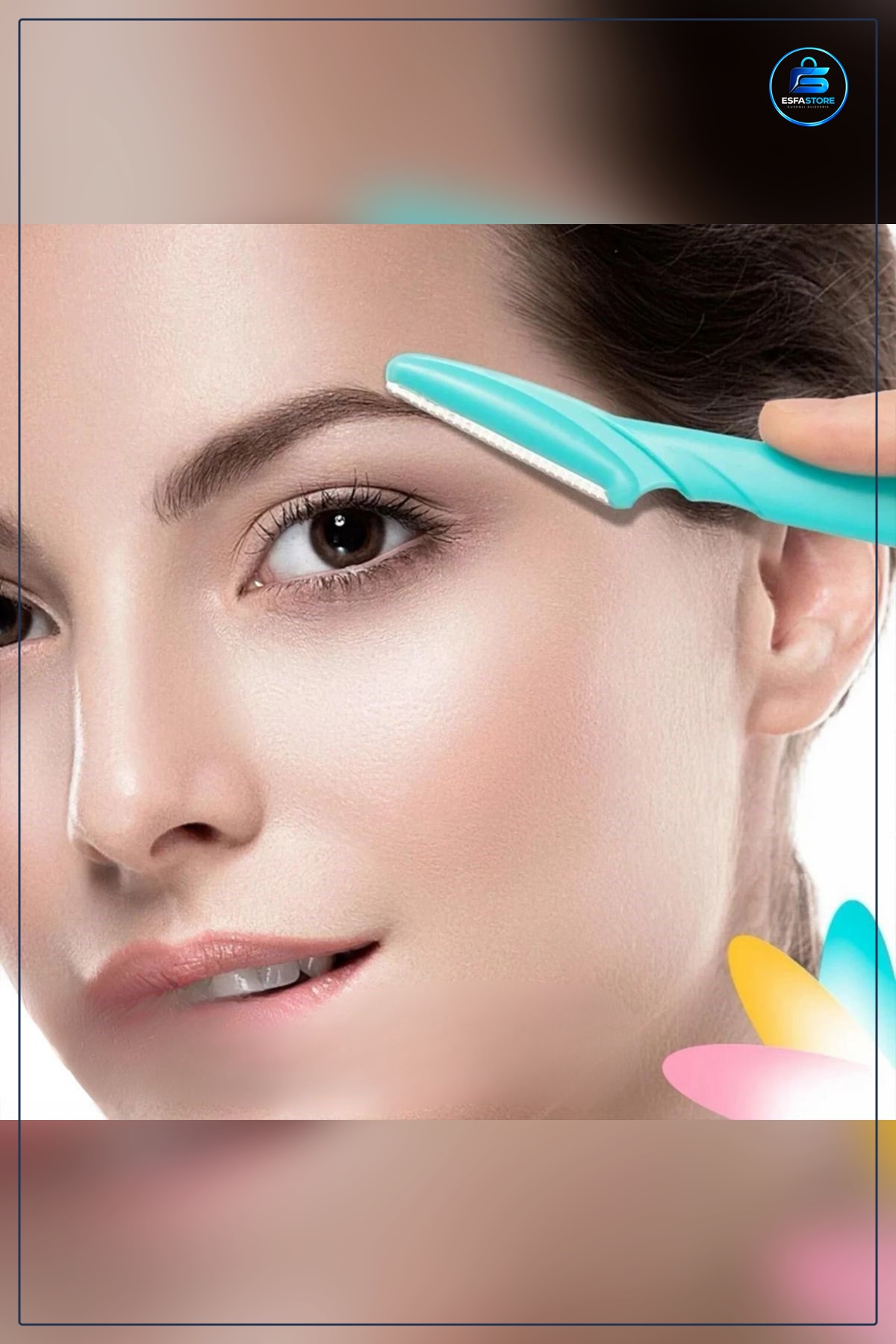 Kadın Kaş Usturası Seti 3lü Hassas Ciltler İçin Güvenli Yüz Tüy Temizleme Bıçağı Dermaplaning