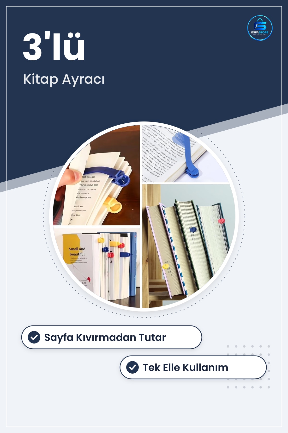 Otomatik Yer İmi Klipsi Seti Akıllı Sayfa Ayıracı Okuma Severler İçin Pratik Kitap Aksesuarı