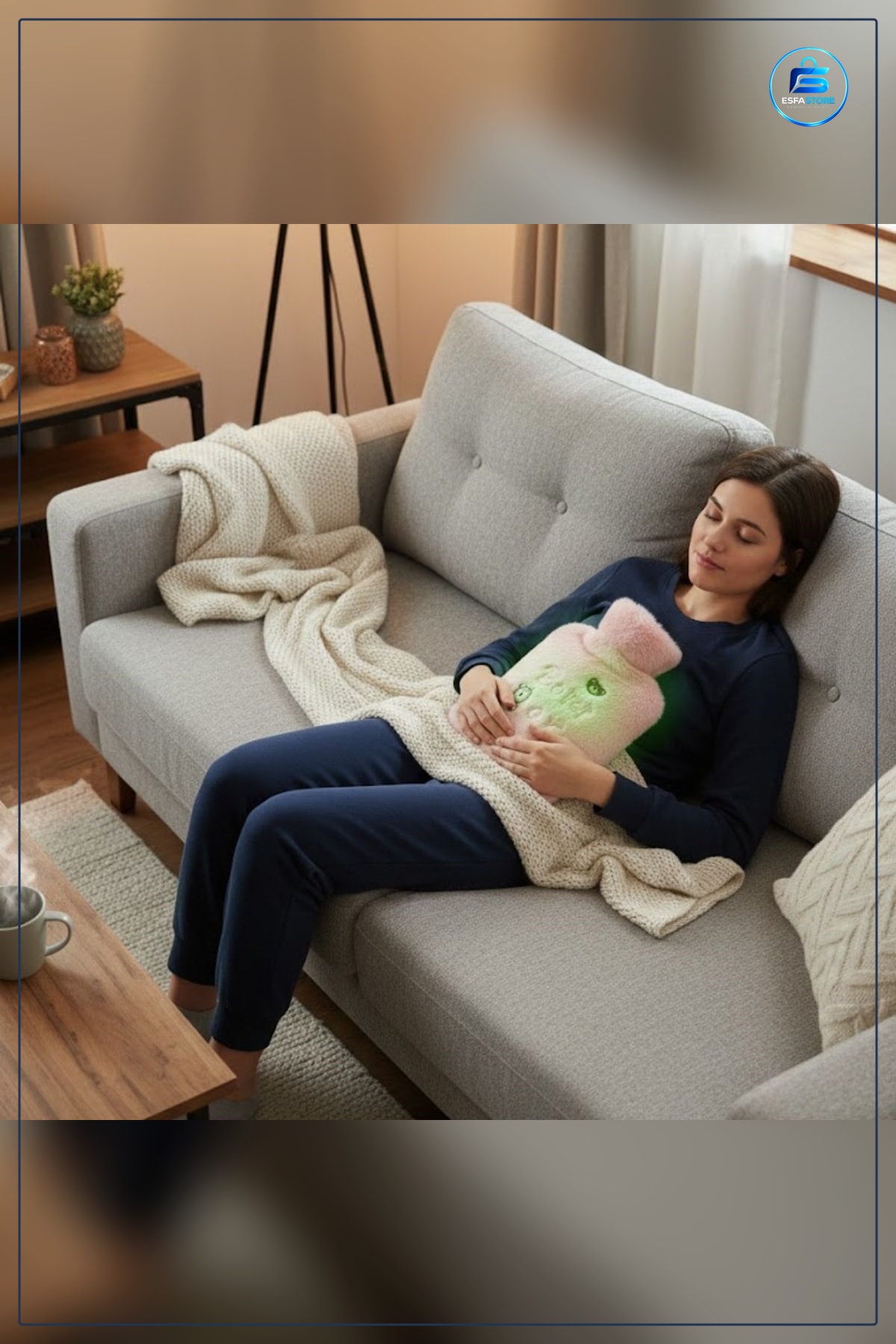 Işıklı Ayıcık Figürlü Peluş Kılıflı Sıcak Su Torbası Yumuşak Dokulu Termal Hediyelik Kullanışlı