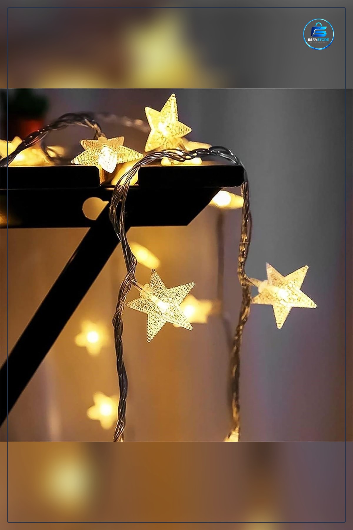 Yıldız Şekilli USB LED Işık Dekoratif Ortam Aydınlatması Yılbaşı Doğum Günü Dekoru Hediyelik