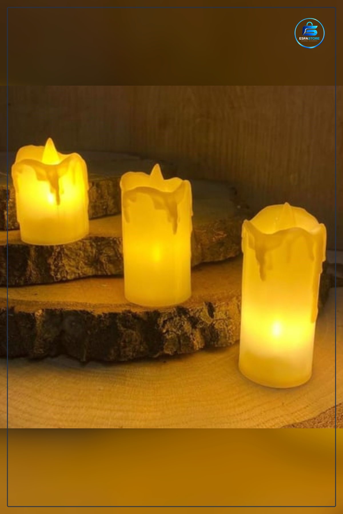 LED Mum Işığı Seti Pilli Dekoratif Gerçek Alev Efektli Dekorasyonu Romantik Ambiyans Aydınlatma