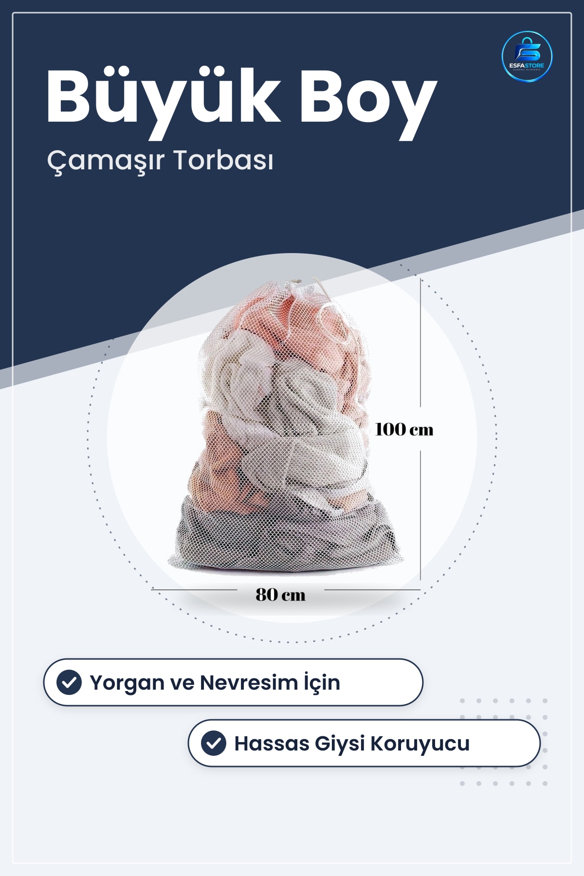 Büyük Boy File Çamaşır Torbası Hassas Giysi Koruyucu Yorgan Perde Nevresim Yıkama Ağı Kullanışlı