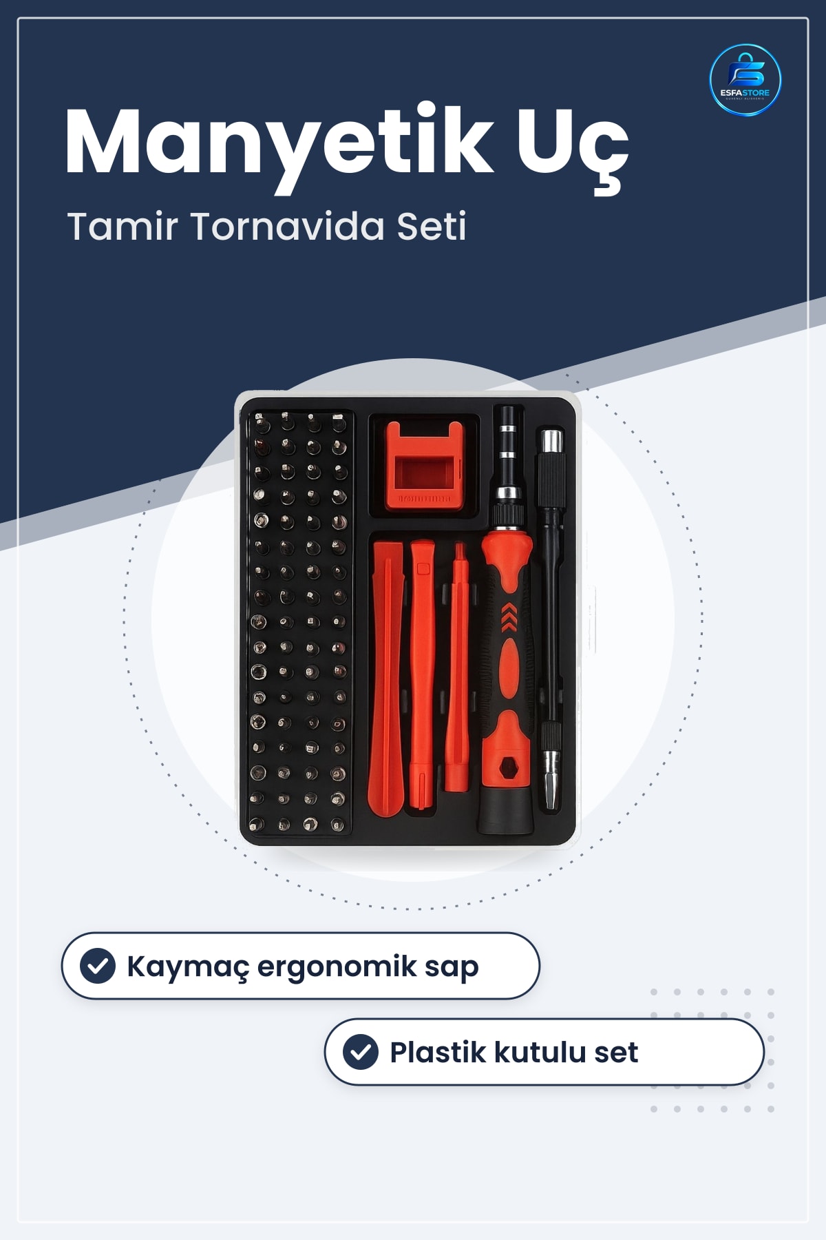 Manyetik Uçlu Hassas Tornavida Seti Saatçi Telefon Tamir Aleti Kutulu Hediyelik Pratik Kullanışlı