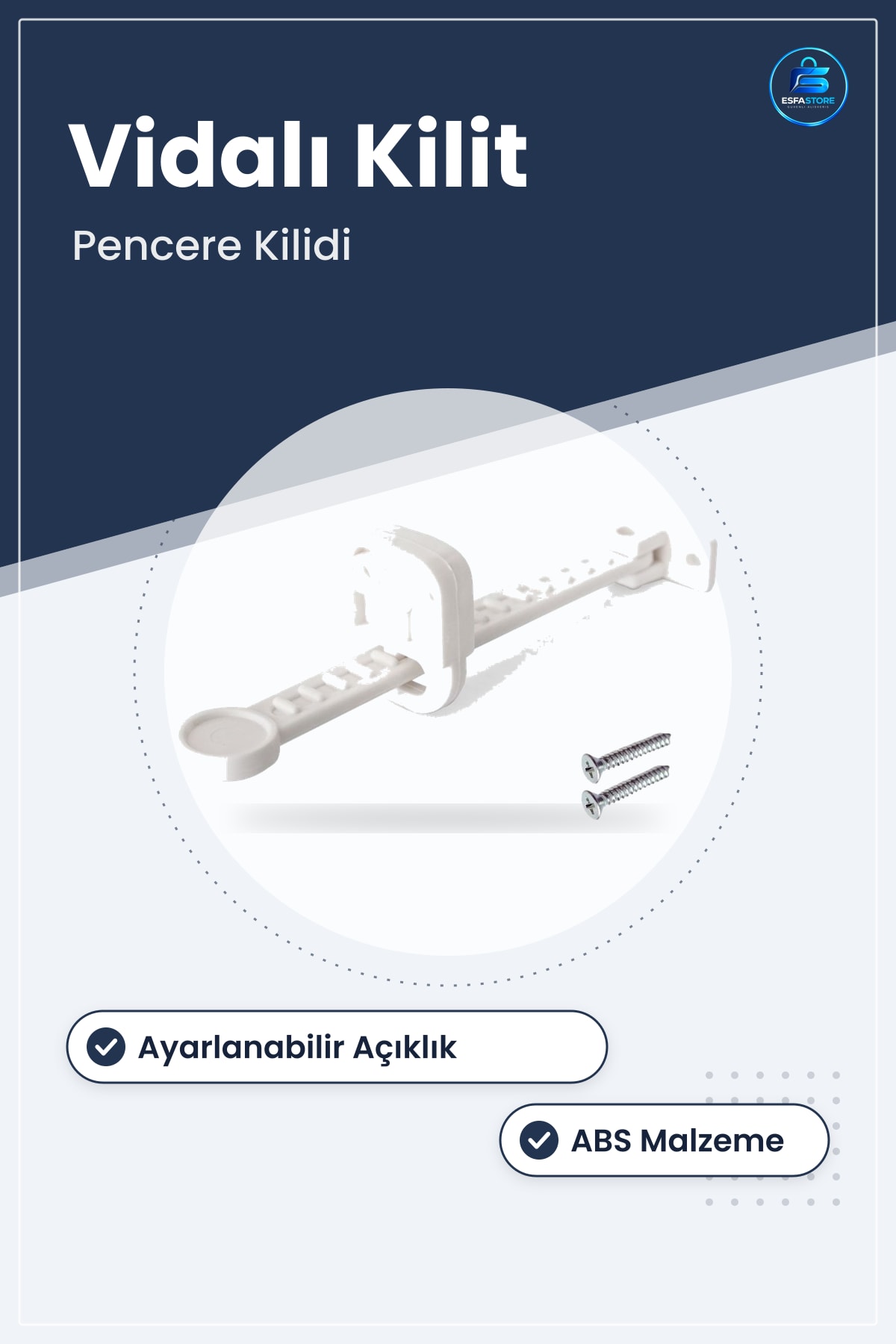 Çocuk Pencere Güvenlik Ayarlanabilir Koruyucu Havalandırma Kilidi Bebek Evcil Hayvan Güvenliği