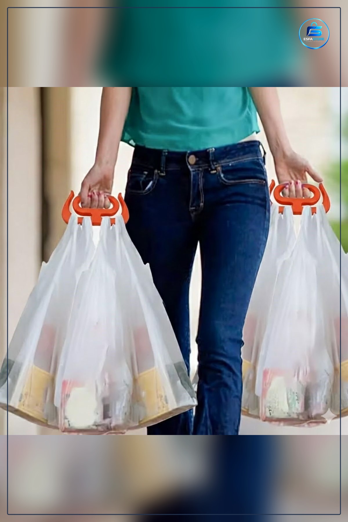 Market Poşeti Taşıma Aparatı Ağır Yük Taşıyıcı Ergonomik Tutacak Elleri Kesmeyen Kanca Alışveriş