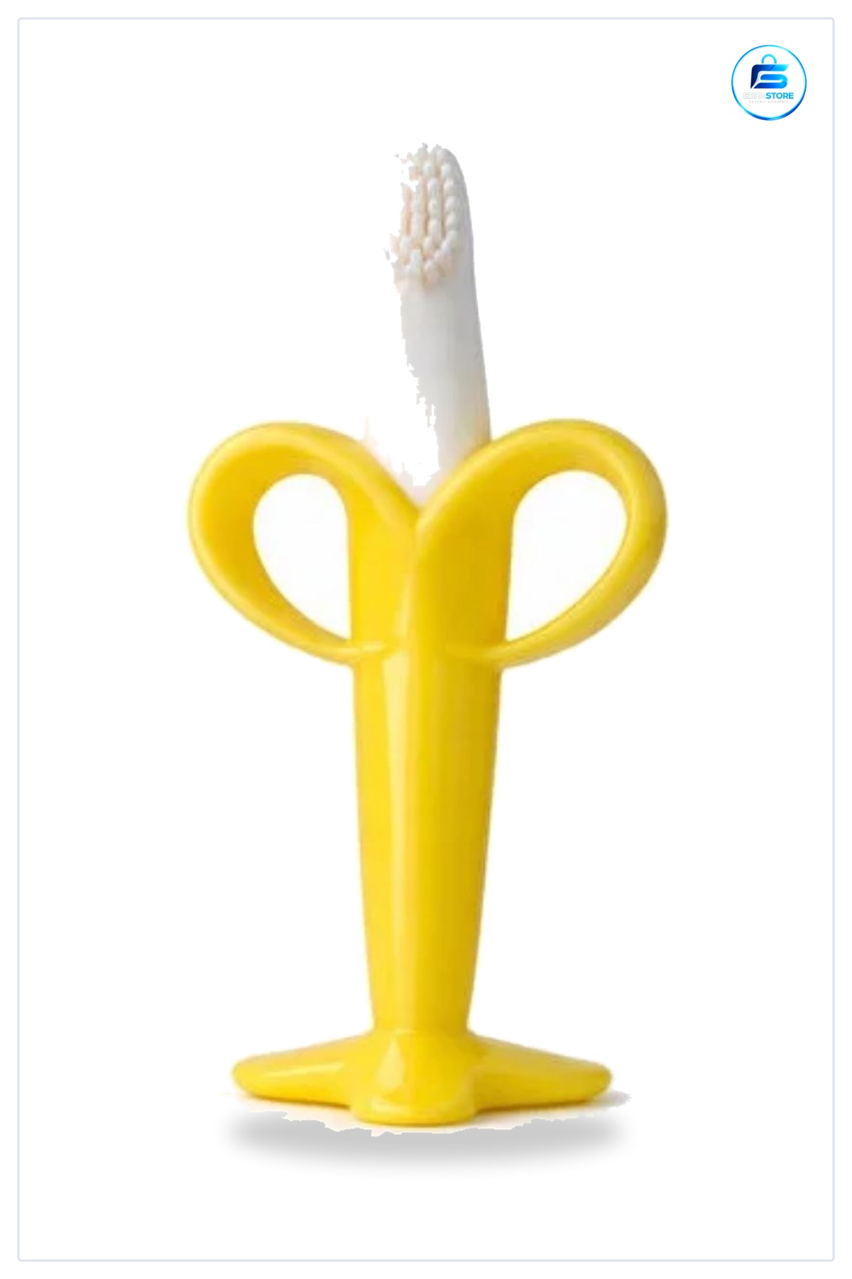 Muz Şekilli Silikon Bebek Diş Kaşıyıcı Çıkarma Oyuncağı Güvenli Yumuşak Ergonomik Tasarım