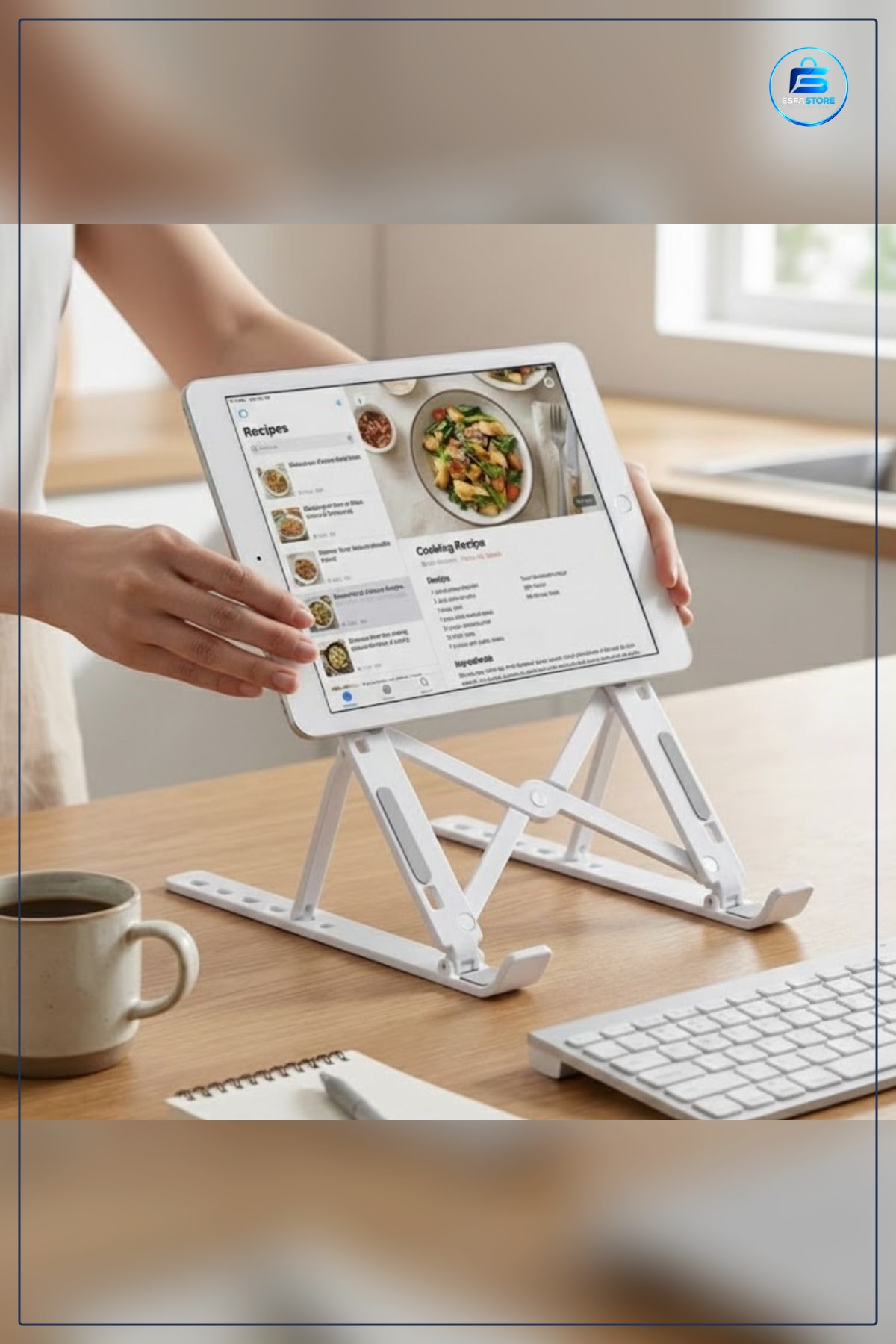 Katlanır Tablet Standı Ayarlanabilir Açılı Taşınabilir Masaüstü Telefon Tutucu Kaymaz Taban