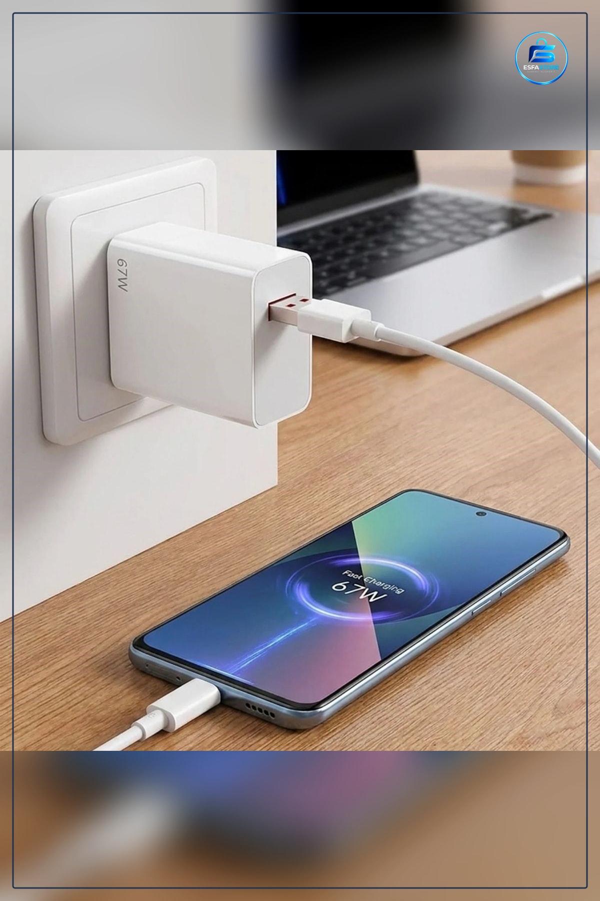 Hızlı Şarj Adaptörü USB Type C PD Destekli Akıllı Kompakt Güvenli Güç Pratik Dayanıklı Başlığı