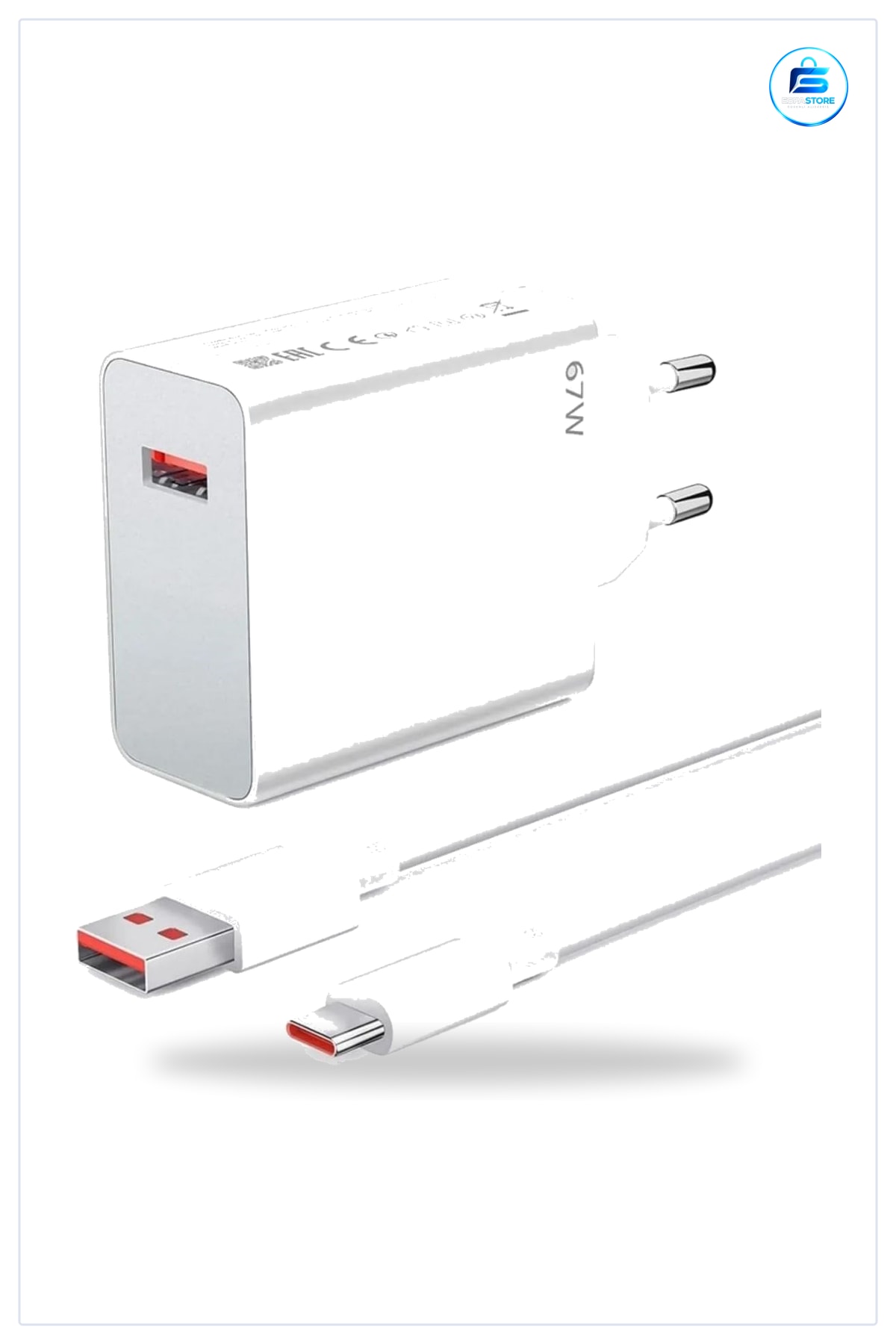 Hızlı Şarj Adaptörü USB Type C PD Destekli Akıllı Kompakt Güvenli Güç Pratik Dayanıklı Başlığı