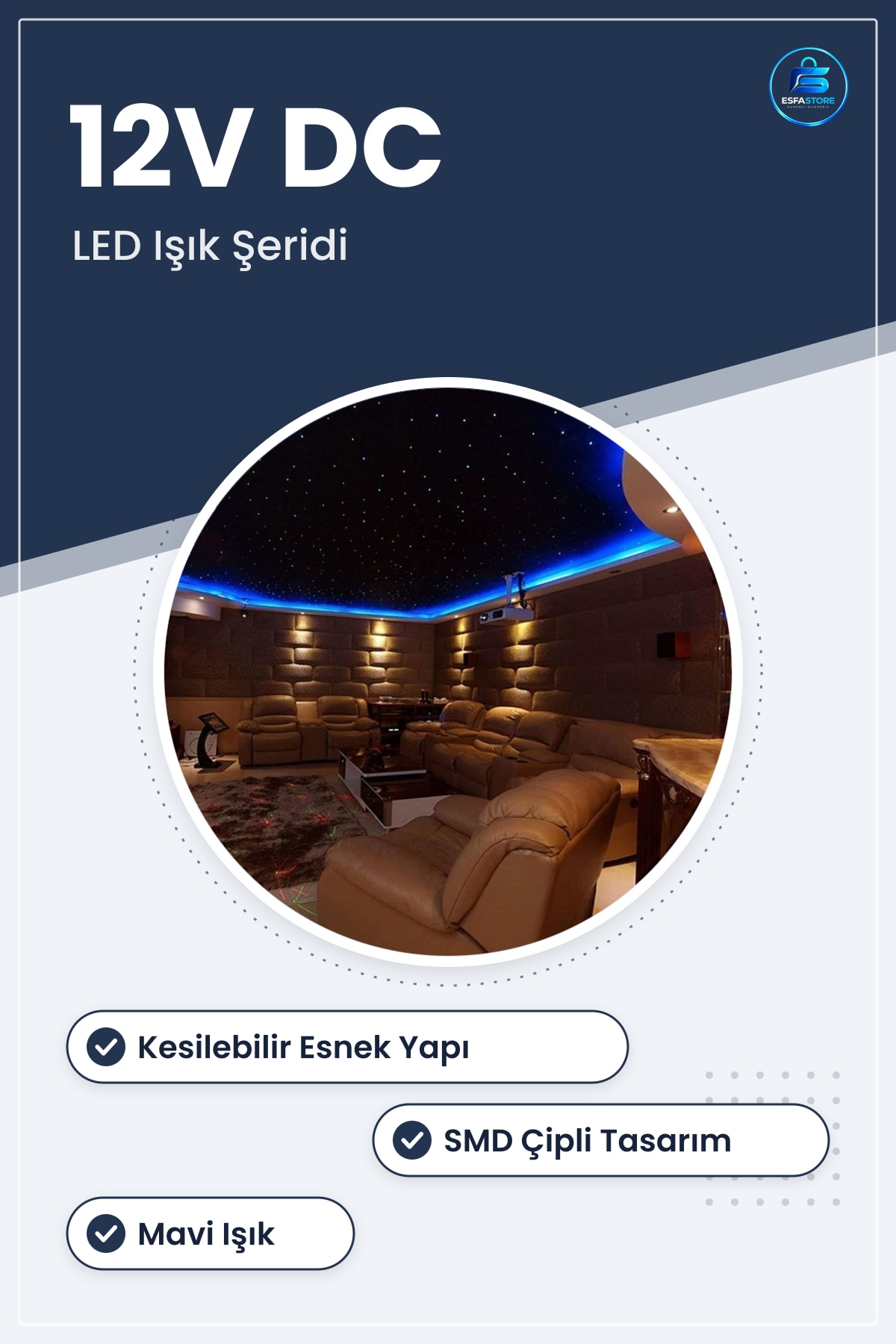 Led Işık Şerit Esnek Kesilebilir SMD Çipli Ambiyans Aydınlatma Ev Dekorasyonu Kullanışlı Pratik