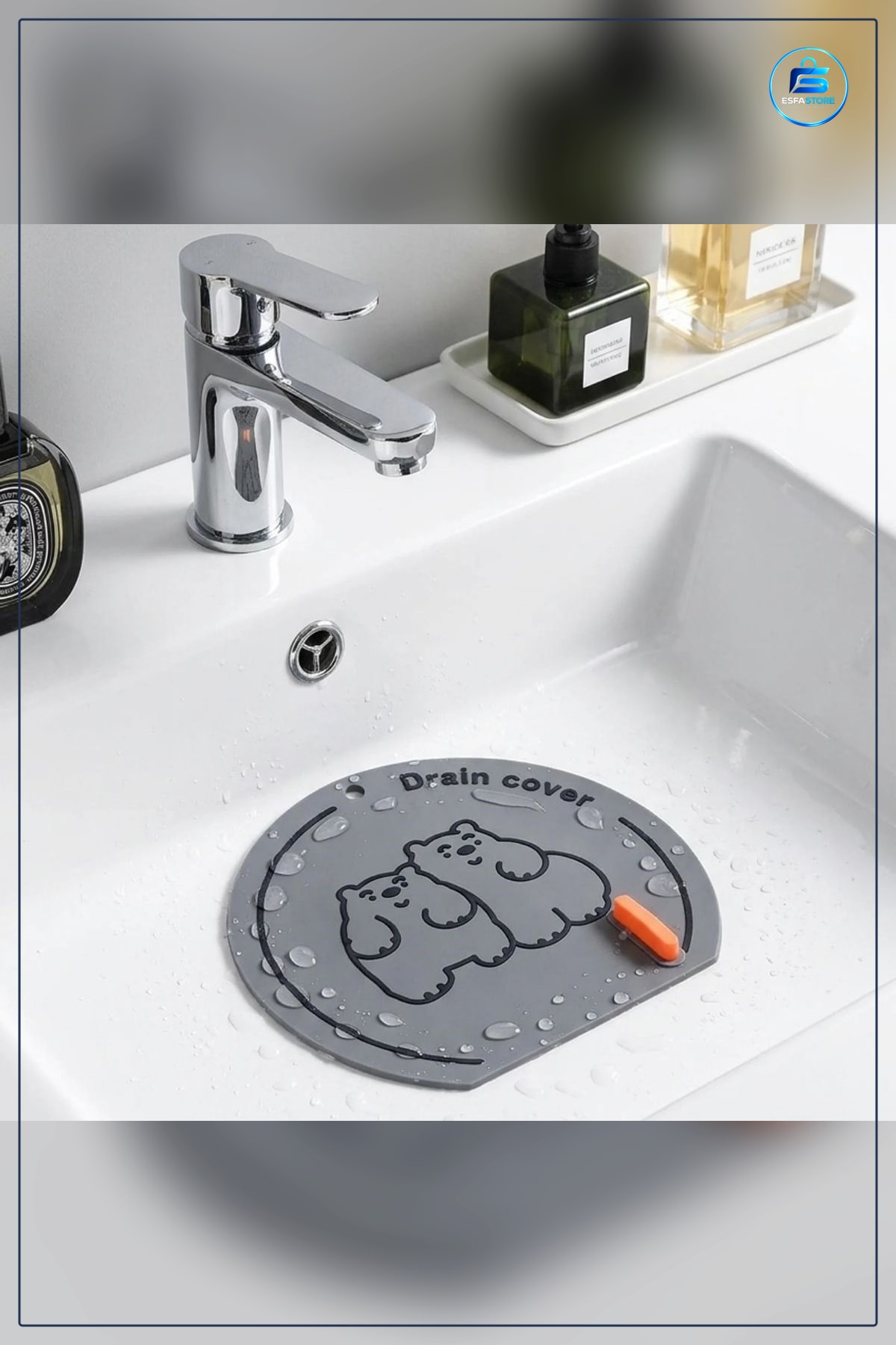 Ayıcık Desenli Silikon Lavabo Gider Kapığı Koku Önleyici Böcek Engelleyici Banyo Mutfak Kaymaz