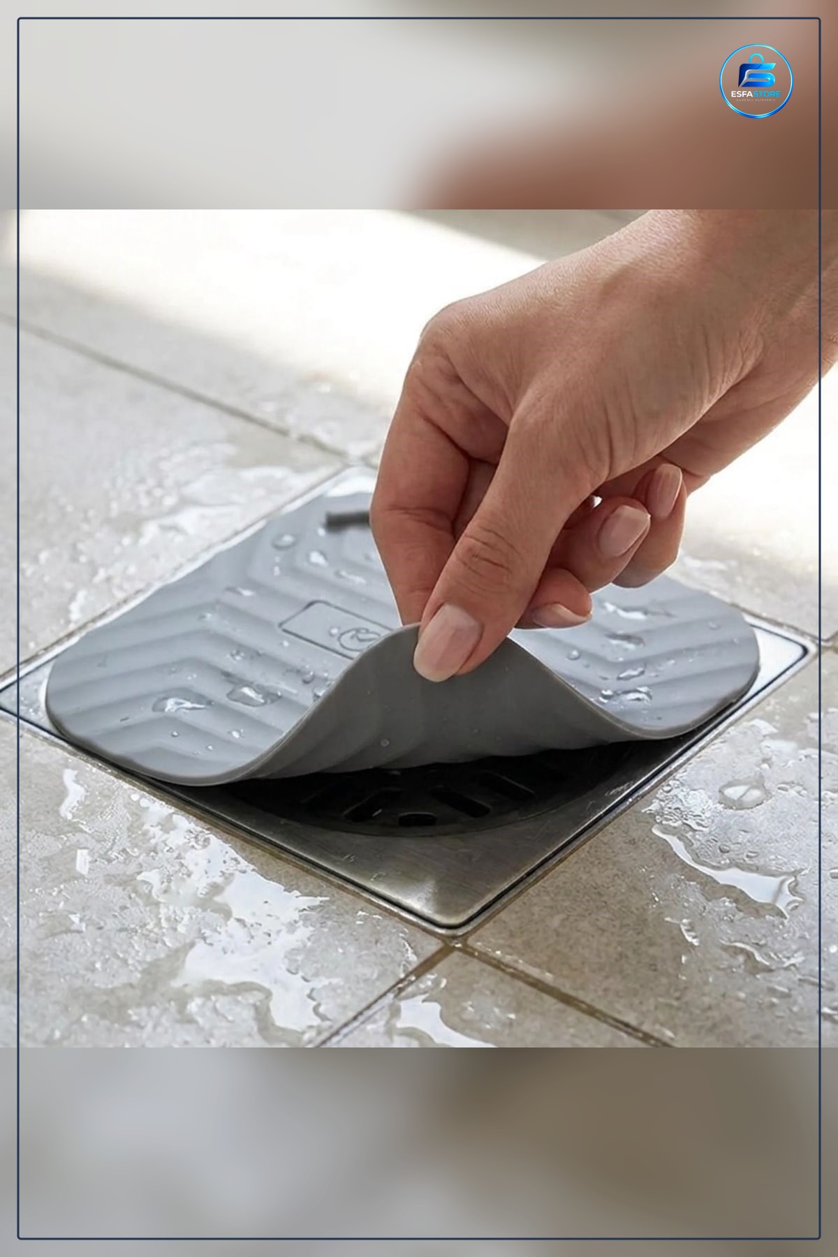 Kare Evye Gider Koku Önleyici Silikon Mat Lavabo Süzgeç Haşere Engelleyici Mutfak Banyo