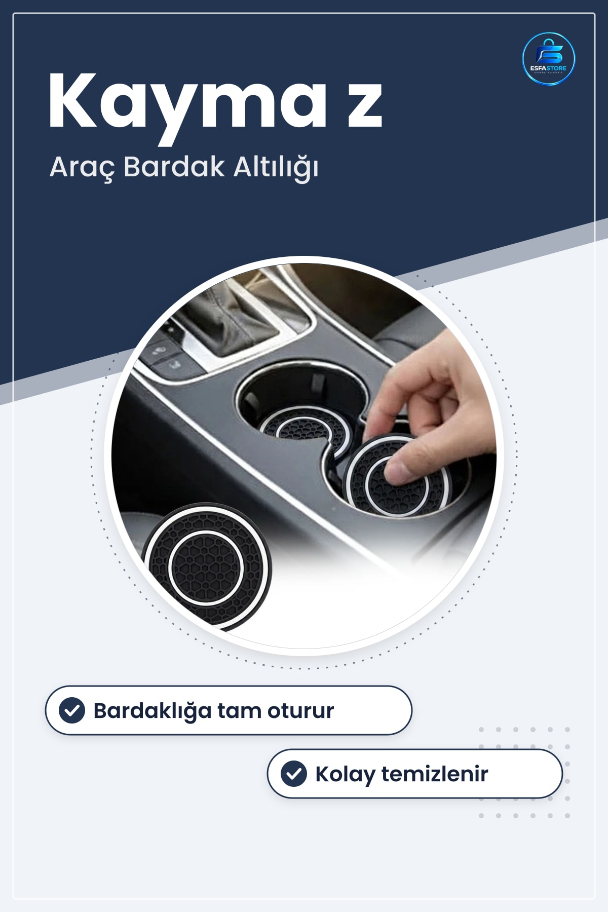 Silikon Araç Bardak Altlığı Kaymaz Telefon Bozuk Para Tutucu Mat Otomobil İçi Düzenleyici