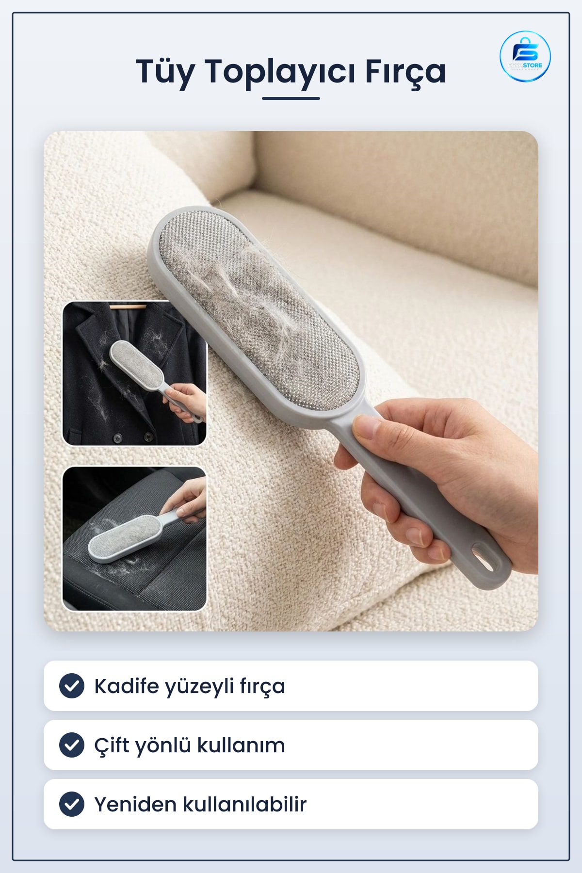 Kadife Tüy Toplayıcı Fırça Koltuk Halı Kıyafet Temizleyici Aparat Evcil Hayvan Tüyü Pratik