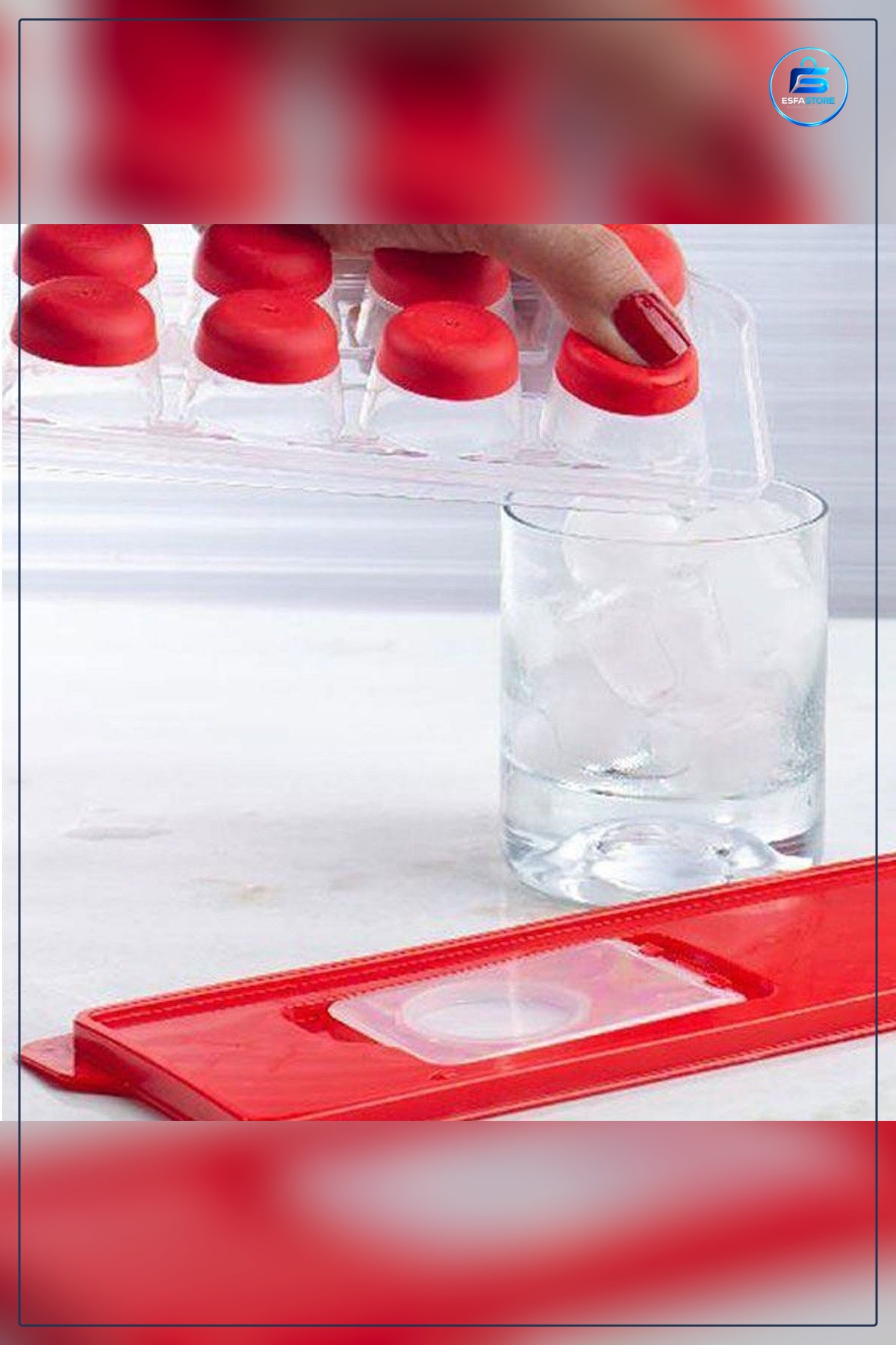 Kapaklı Silikon Tabanlı Plastik Küp Buz Kalıbı Yapışmaz Pratik Ev Mutfağı Hediyelik Dondurucu