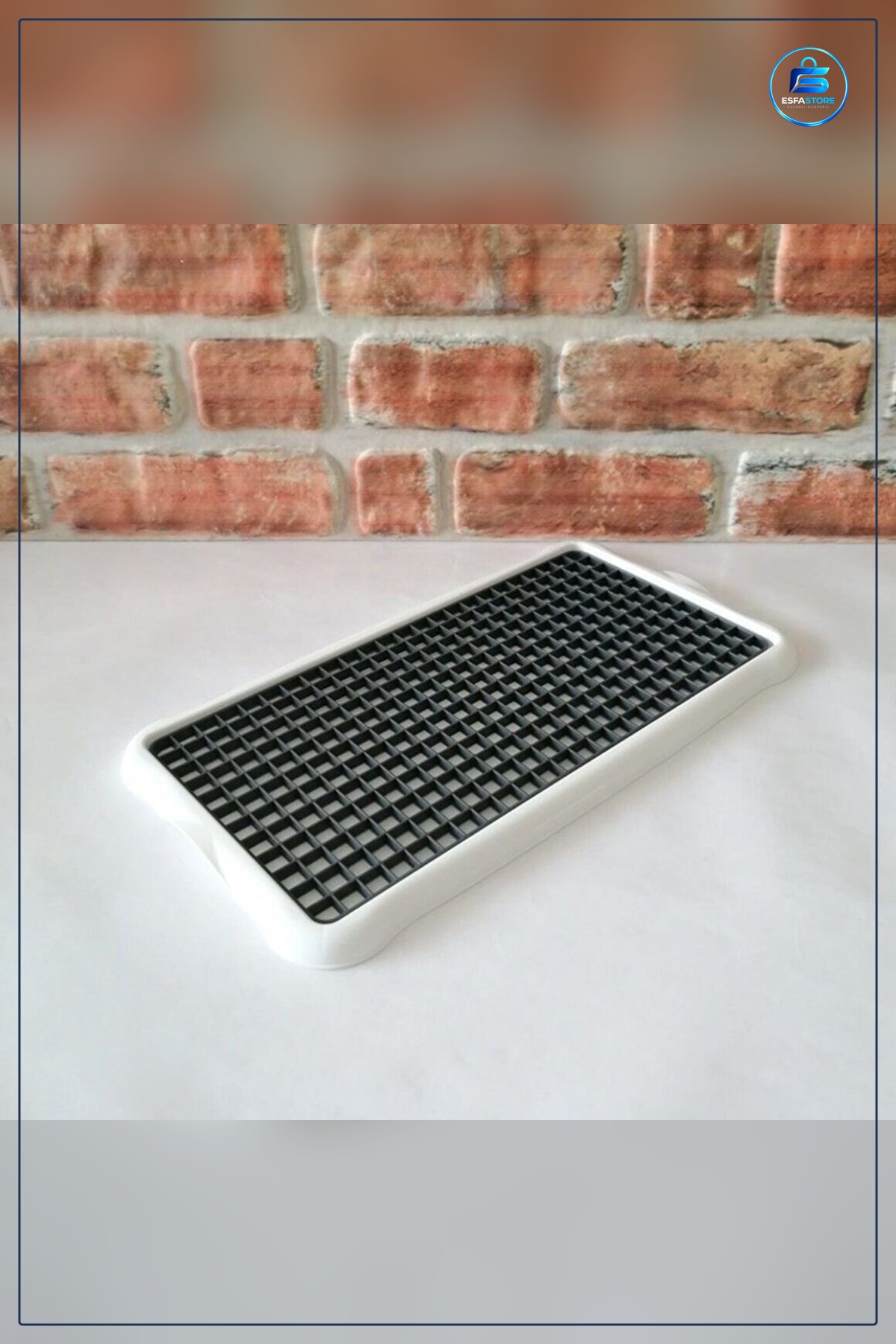 Bulaşık Kurutmalığı Lavabo Tezgah Üstü Süzmatik Pratik Kurutma Izgarası 22x40 cm Plastik