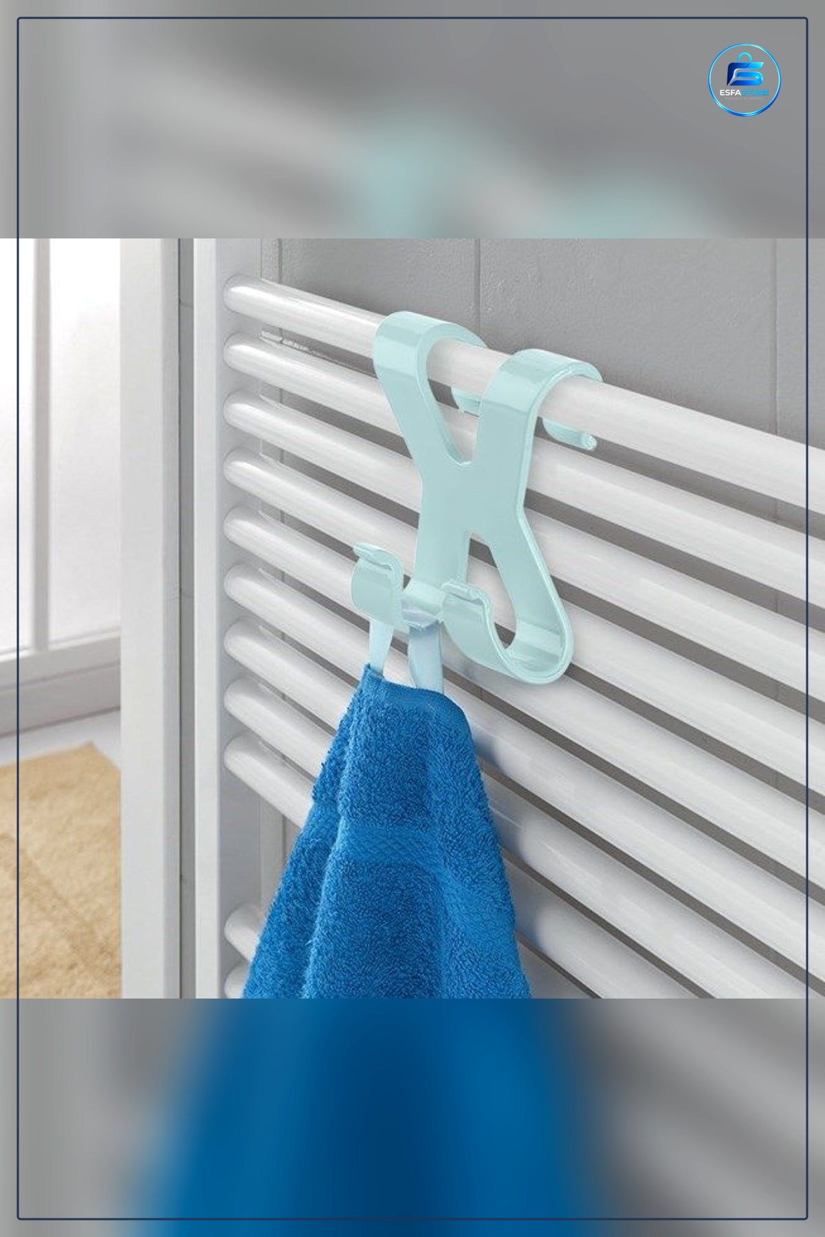 Havlupan 2 Kancalı Banyo Mutfak Askısı Hang It Pratik Kolay Taşınabilir Radyatör Askı Aparatı
