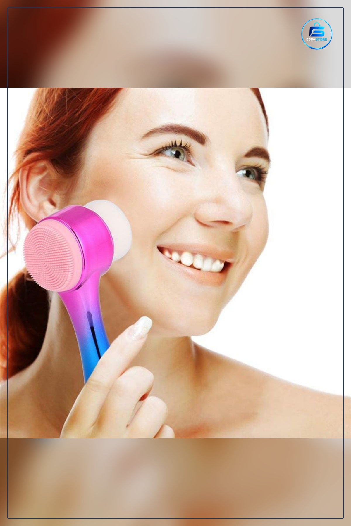 Çift İşlevli Silikon Yüz Temizleme Fırçası Peeling Masaj Gözenek Temizleyici Cilt Bakım Aleti