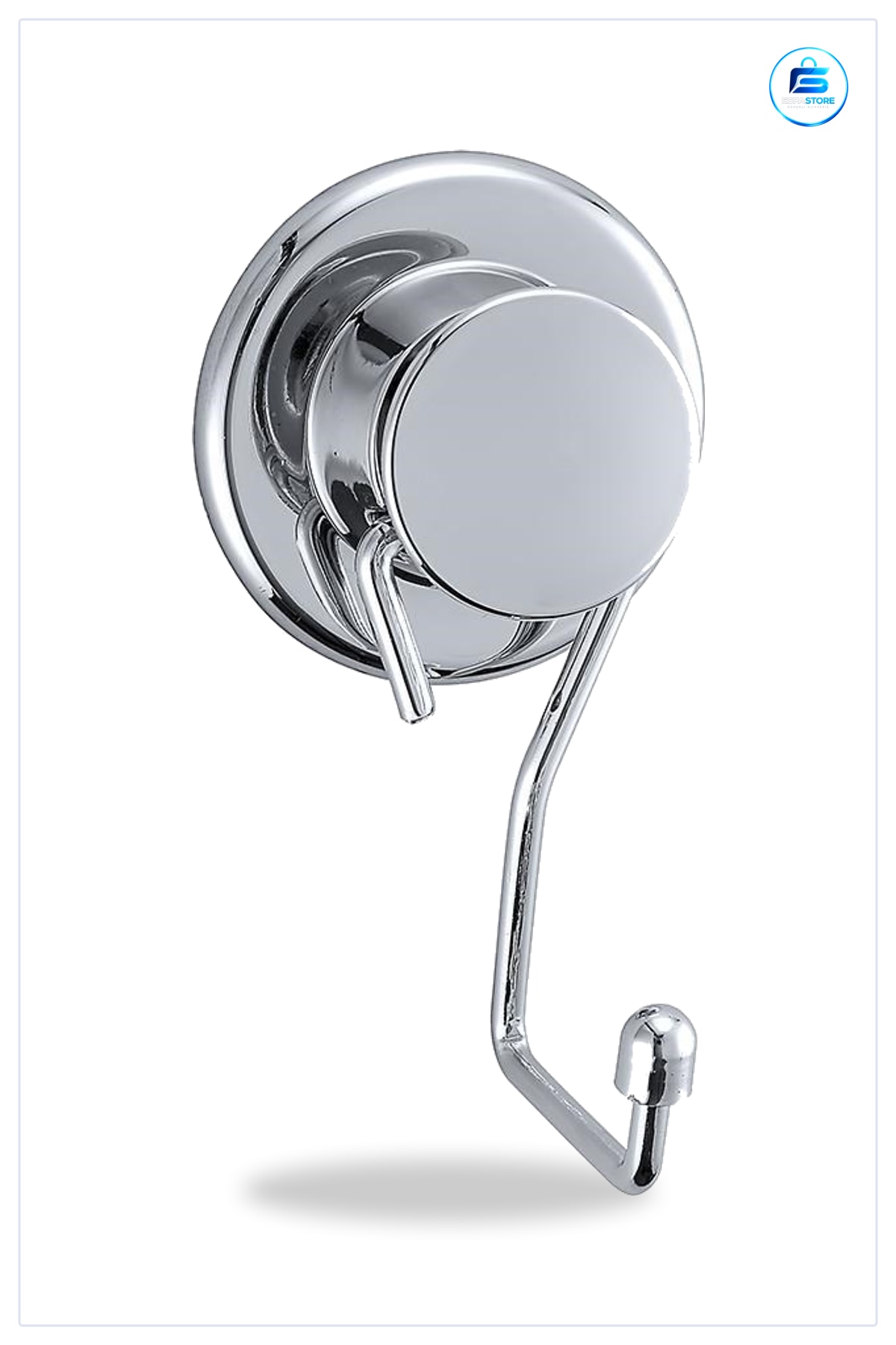 Tek Kancalı Vantuzlu Paslanmaz Metal Askılık Mutfak Banyo Duvar Yüzeyi Dekoratif Pratik Kullanışlı