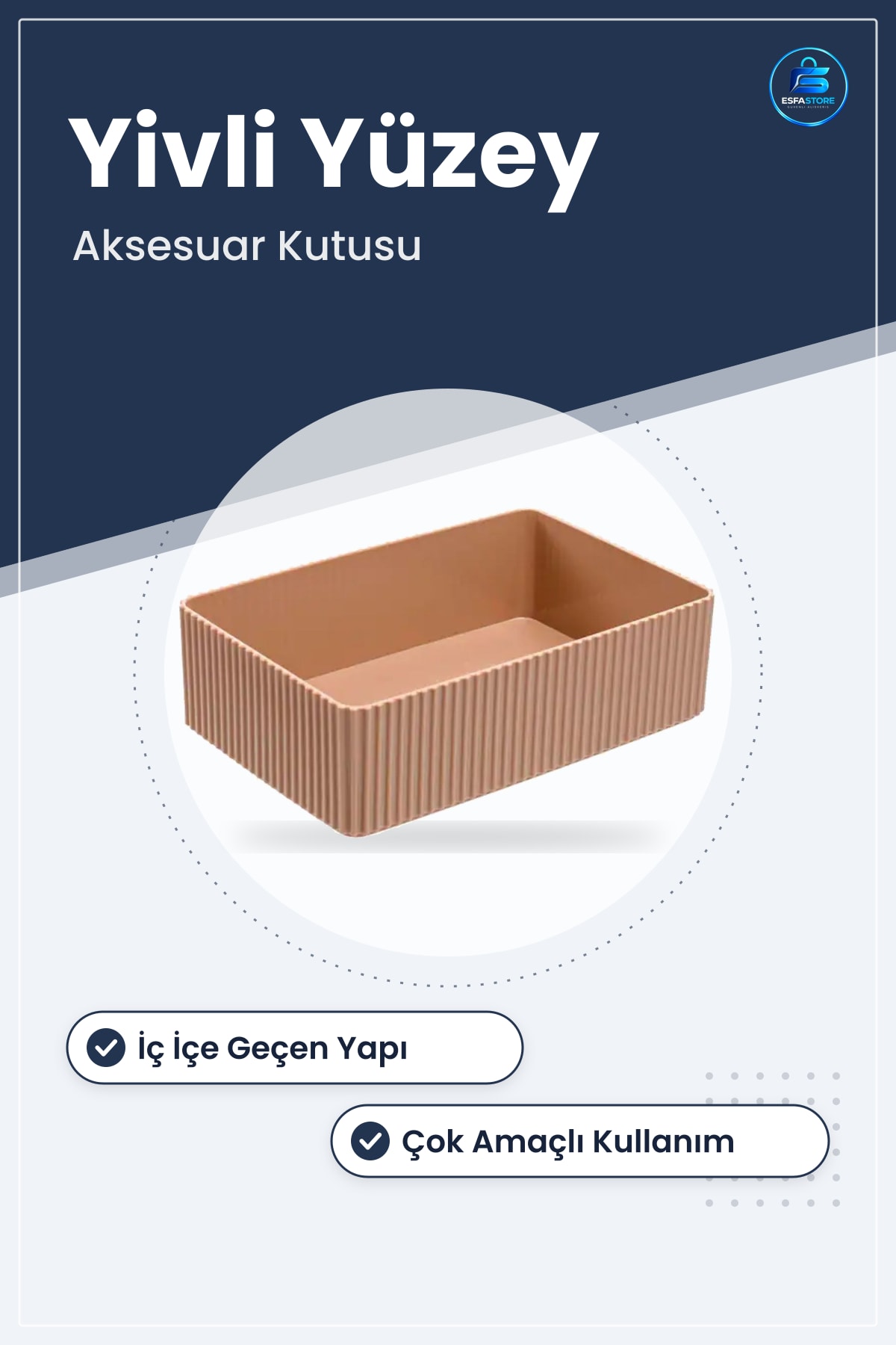İç İçe Geçen Eşya Düzenleyici Organizer Çok Amaçlı Aksesuar Kutusu Pratik Raf Hediyelik Dayanıklı