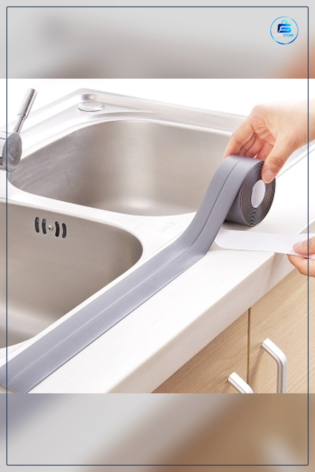 Su Sızdırmaz Banyo Lavabo Küvet İzolasyon Şerit Bant Kendinden Yapışkanlı Mutfak Kenar Bandı