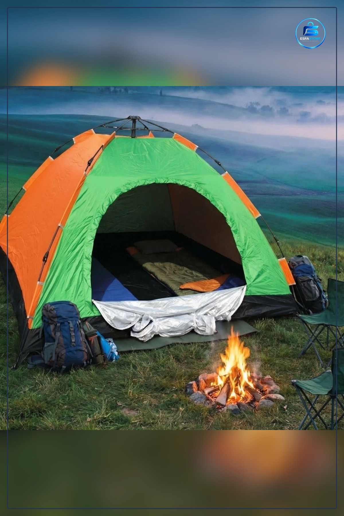 Kamp Çadırı Otomatik Kurulum Geniş Aile Tipi Suya Dayanıklı Hızlı Kurulumlu Outdoor Doğa
