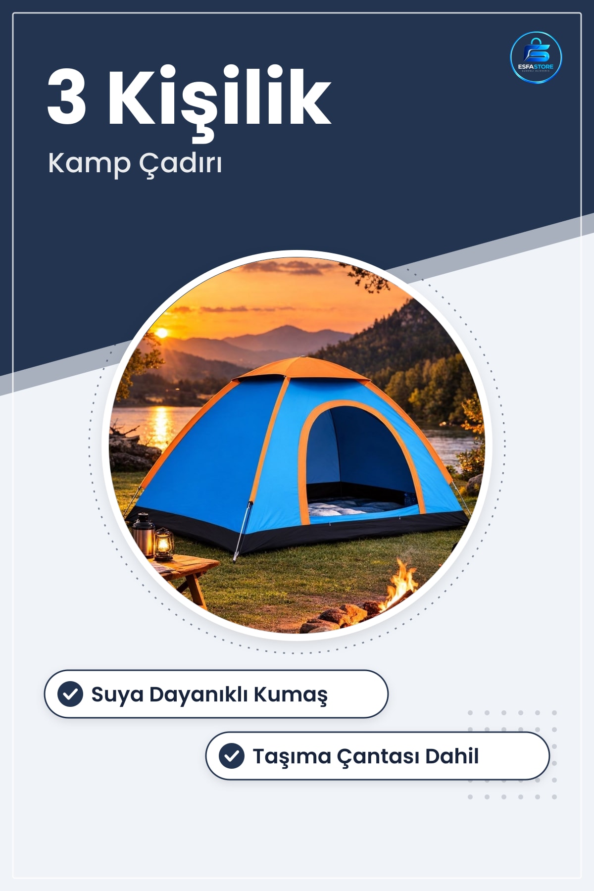 Yarı Otomatik Kurulum Kamp Çadırı Suya Dayanıklı Taşıma Çantalı Outdoor Aile Piknik Plaj Doğa