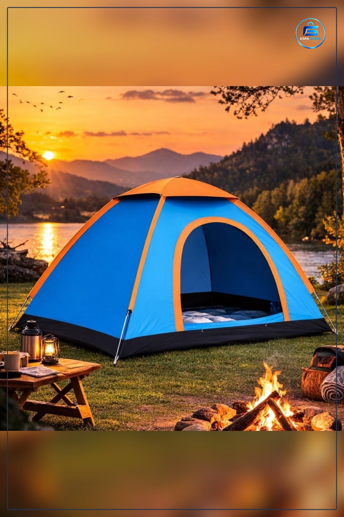 Yarı Otomatik Kurulum Kamp Çadırı Suya Dayanıklı Taşıma Çantalı Outdoor Aile Piknik Plaj Doğa