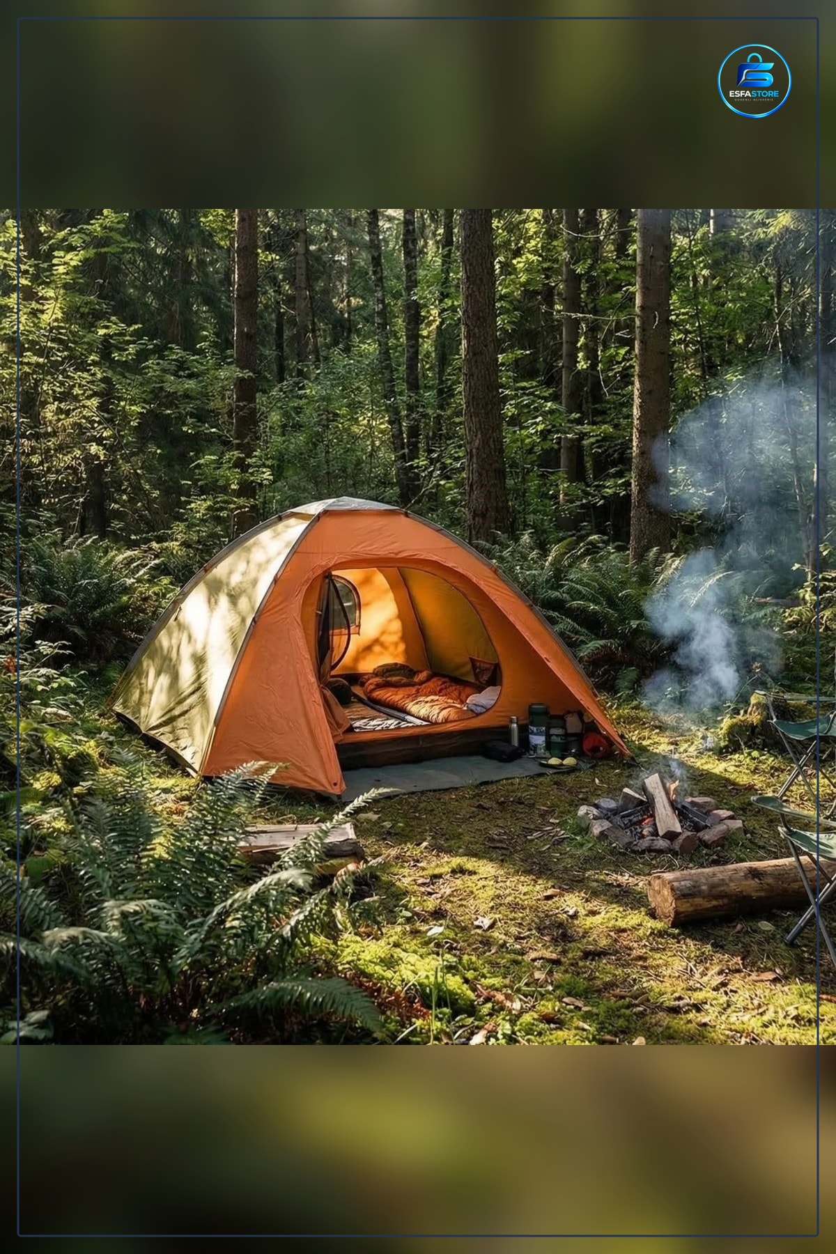 Yarı Otomatik Kamp Çadırı Suya Dayanıklı Hızlı Kurulumlu Outdoor Aile Piknik ve Doğa Kullanımı
