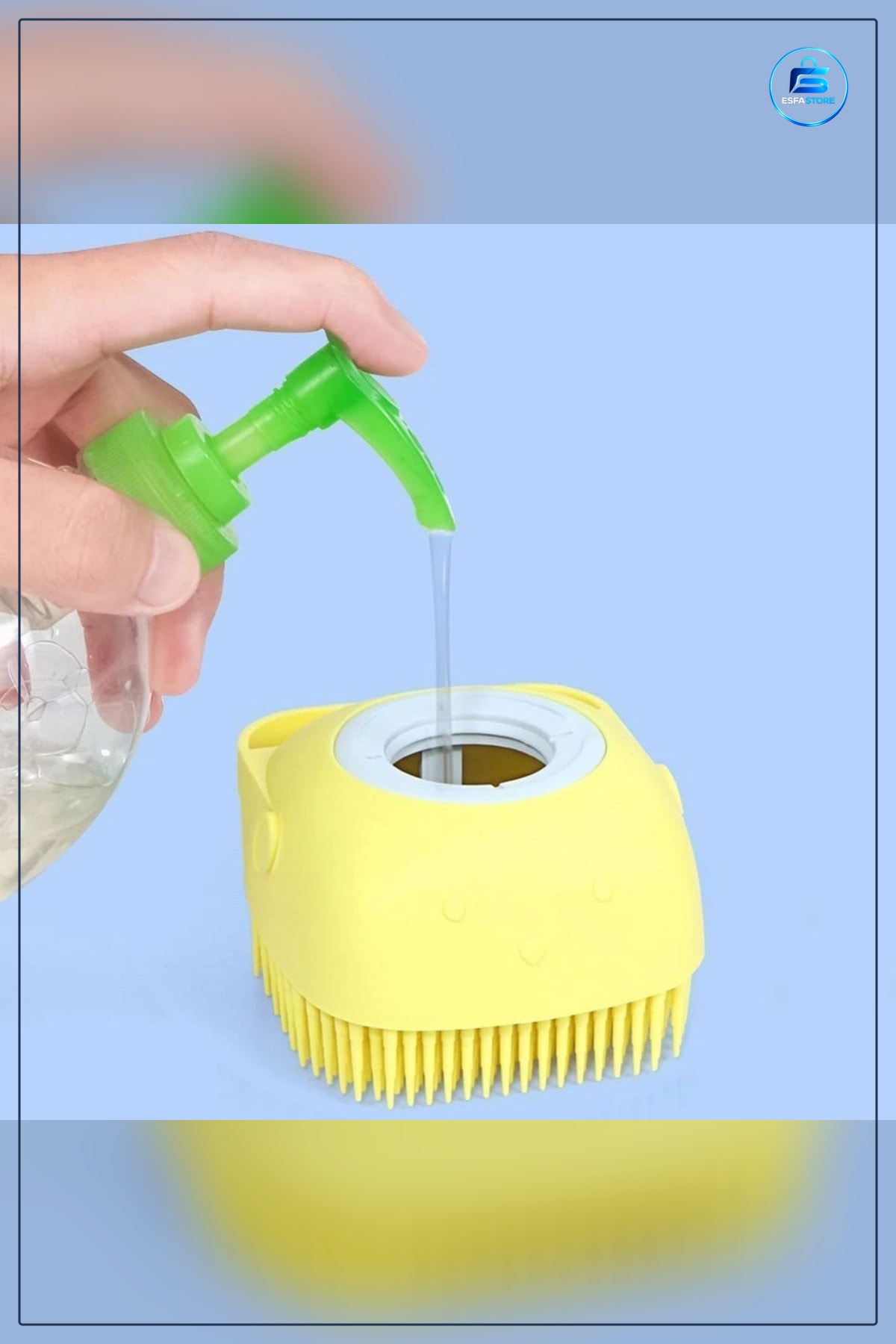 Silikon Duş Kese Lifi Jel Hazneli Masaj Fonksiyonlu Banyo Fırçası Yumuşak Cilt Bakımı Pratik