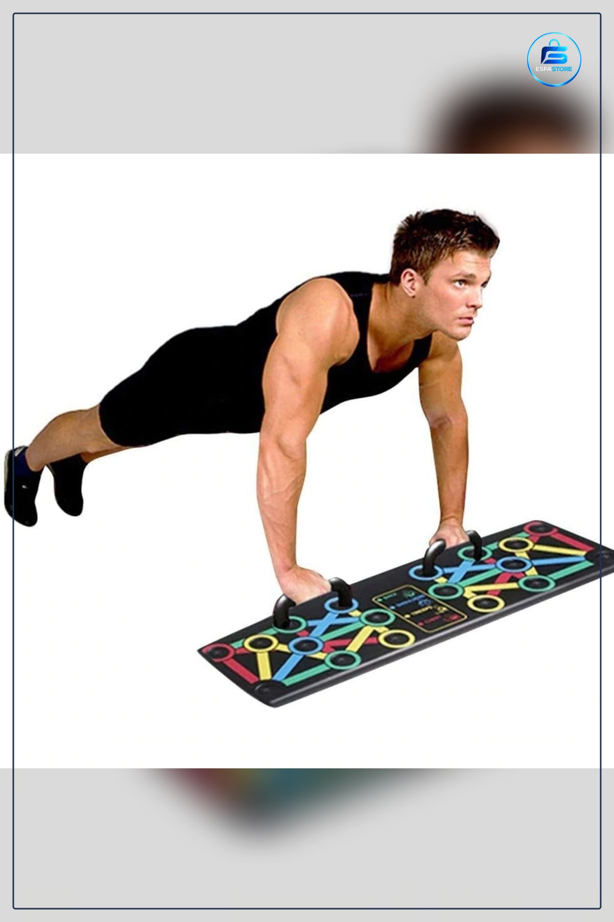 Katlanabilir Çok Fonksiyonlu Şınav Tahtası Platformu Fitness Spor Kondisyon Sağlama Aleti Pratik