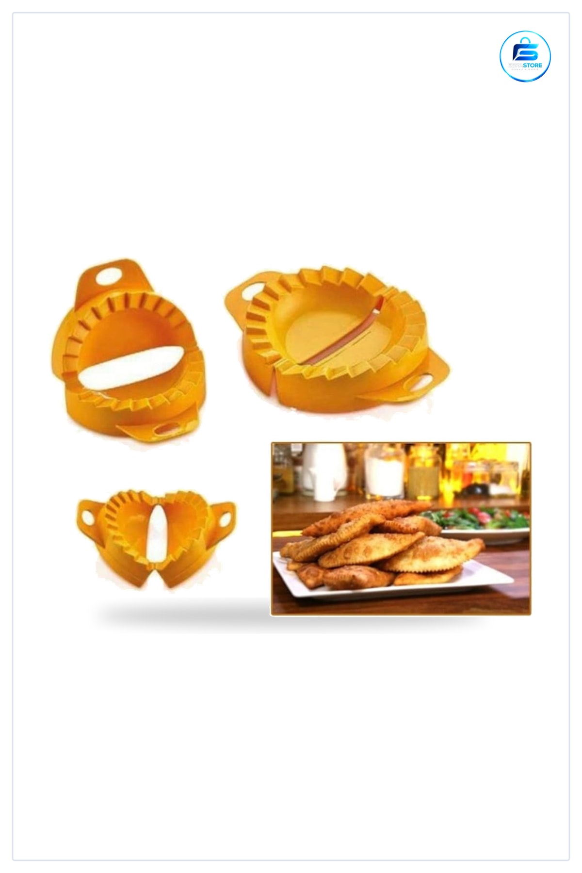 Çiğ Börek Kurabiye Hamur İşi Ravioli Kesme Kalıbı 3lü Poğaça Mantı Aparatı Seti Mutfak Gereçleri